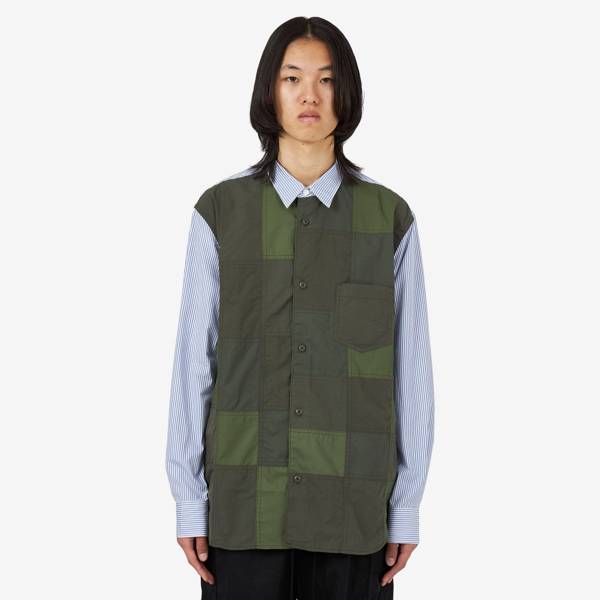 Affordable Luxury Easy Fit COMME des GAR?ONS HOMME Multi Fabric Shirt / Mix