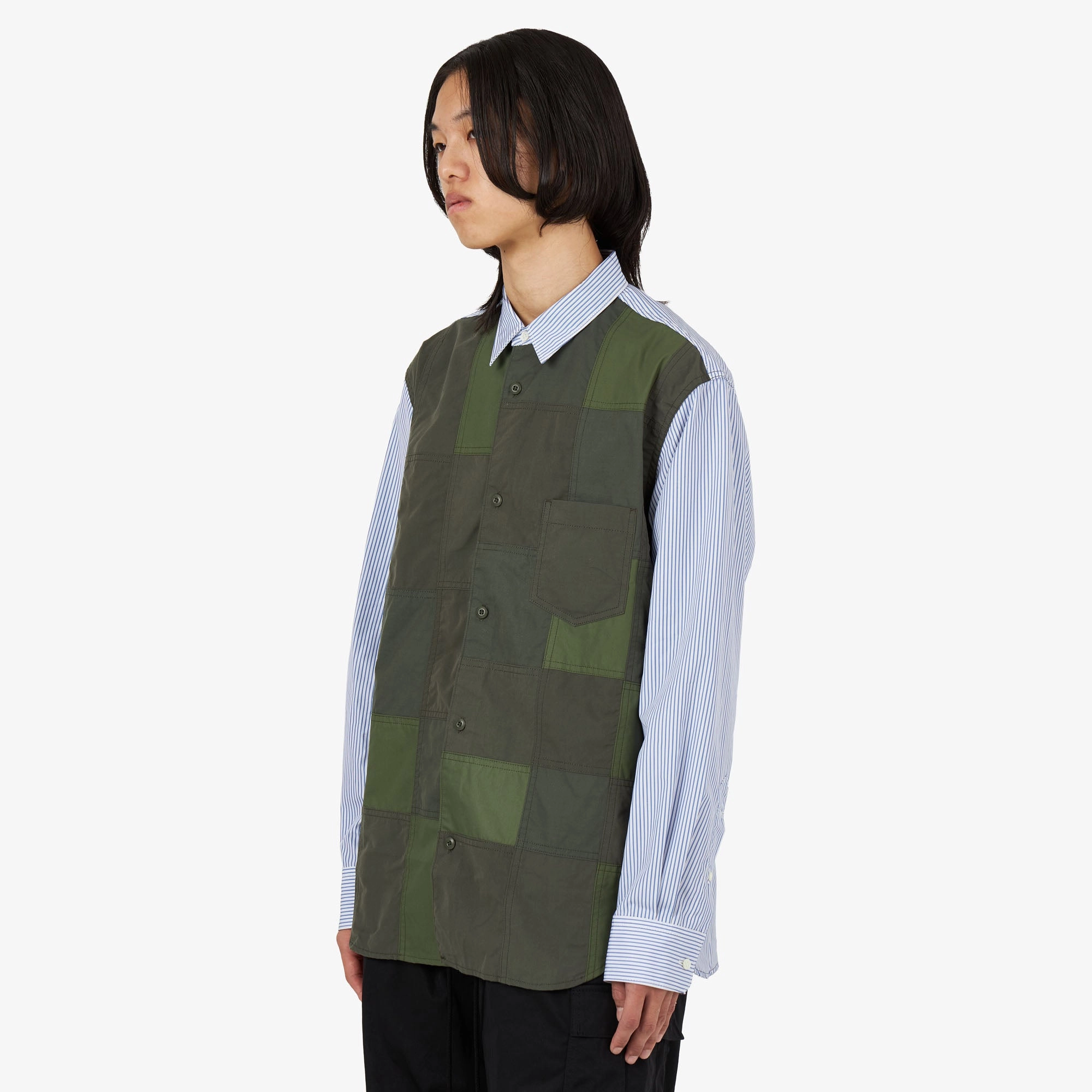 COMME des GAR?ONS HOMME Multi Fabric Shirt / Mix Casual Option