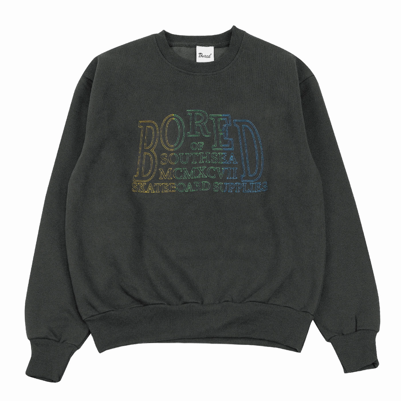Semi Formal Bored of Southsea MCM Heavyweight Crew Sweatshirt - Charcoal