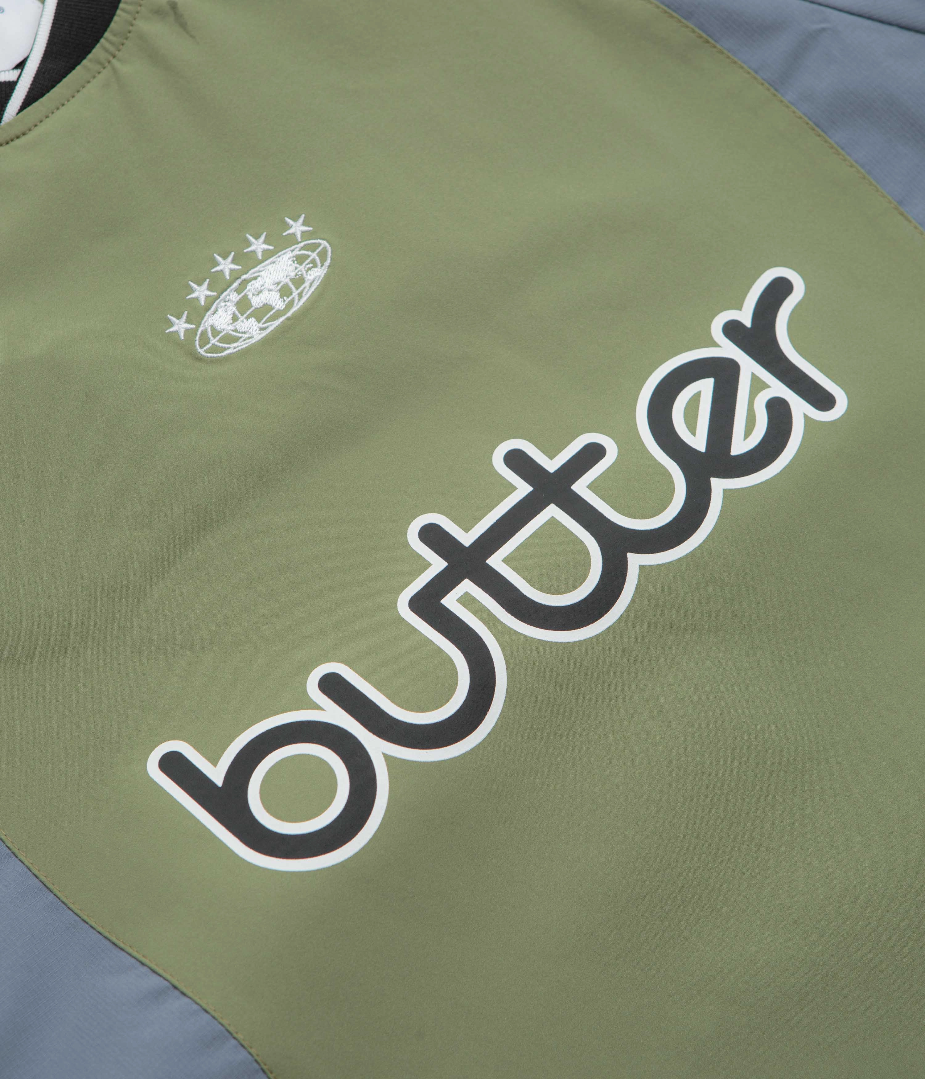 Long Sleeves Butter Goods Ridge Sport Crewneck Sweatshirt - Sage