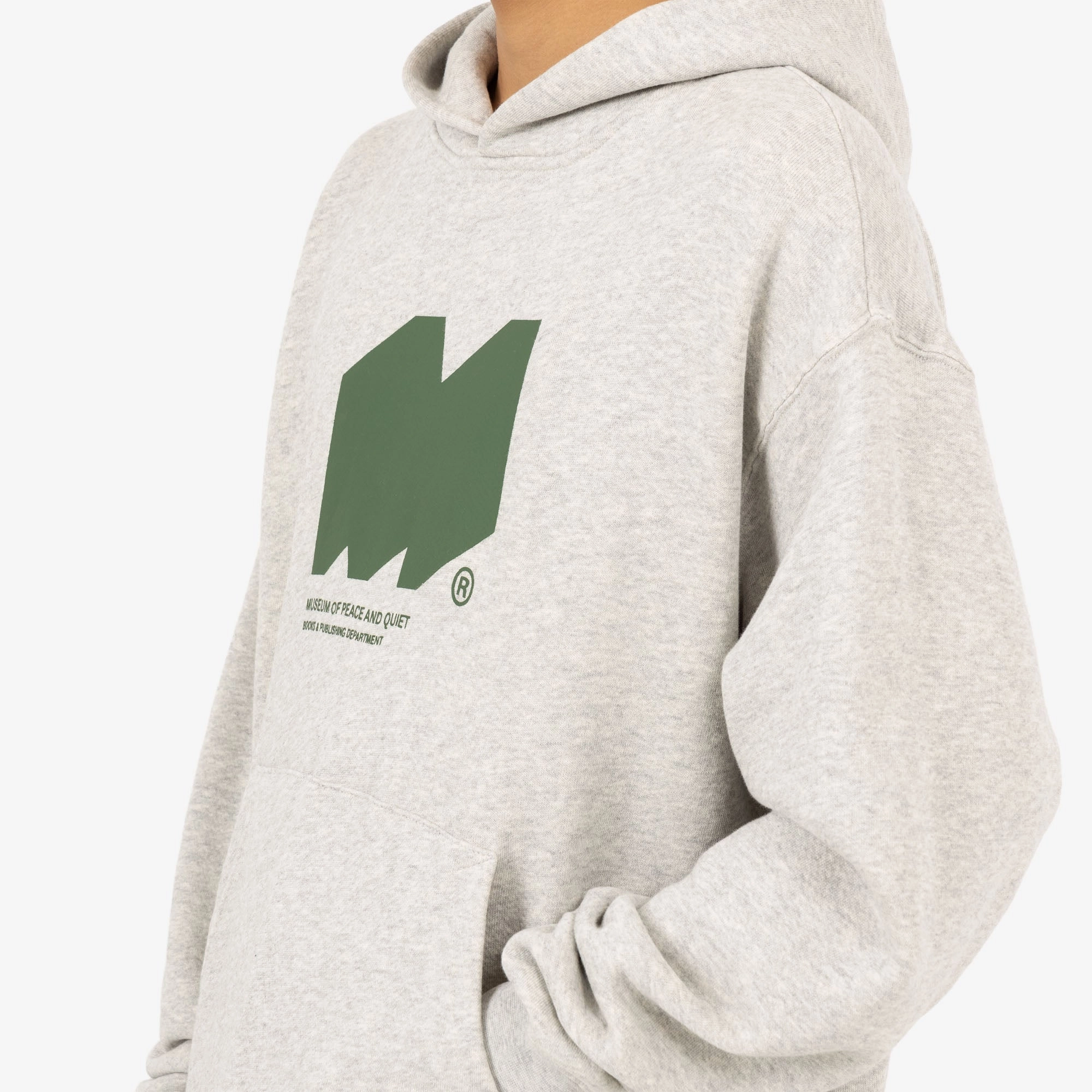 Fitted Shape product home friendliness Museum of Peace & Quiet Museum Publishing Pullover Hoodie / Heather