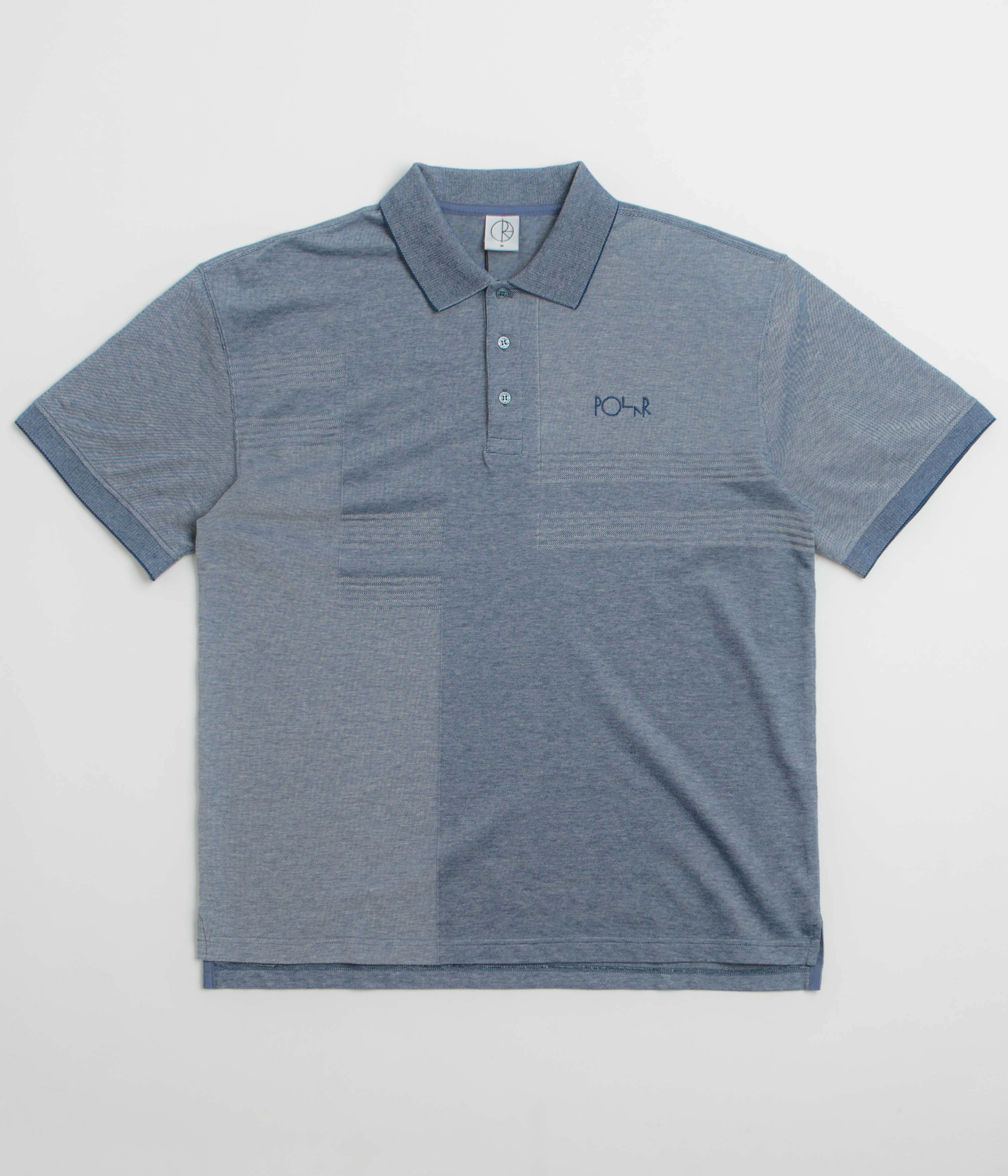 Cozy Option Athletic Cut Polar Pique Surf Polo Shirt - Heather Blue