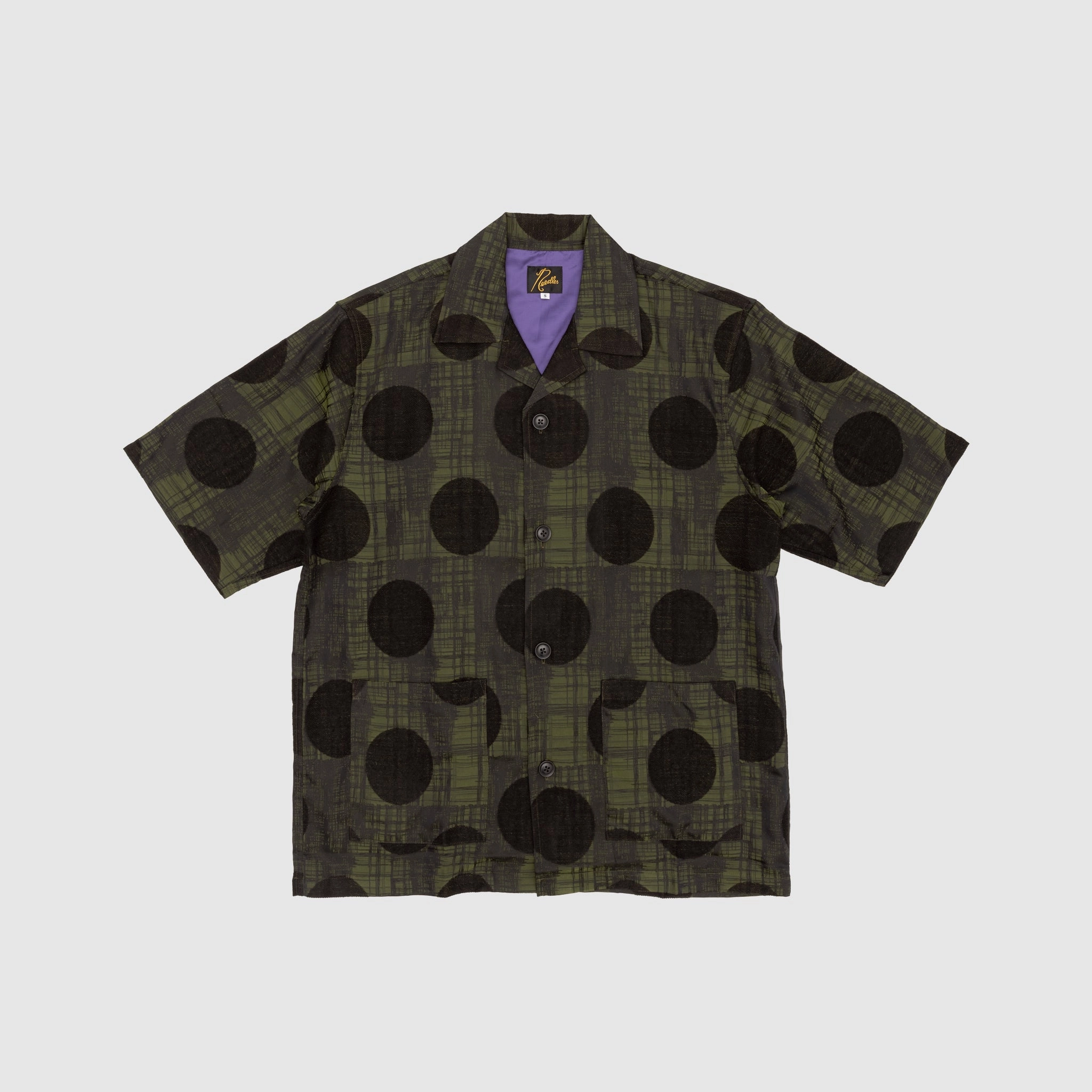 Boho chic PLAID & POLKDOT JAQUARD CABANA SHIRT