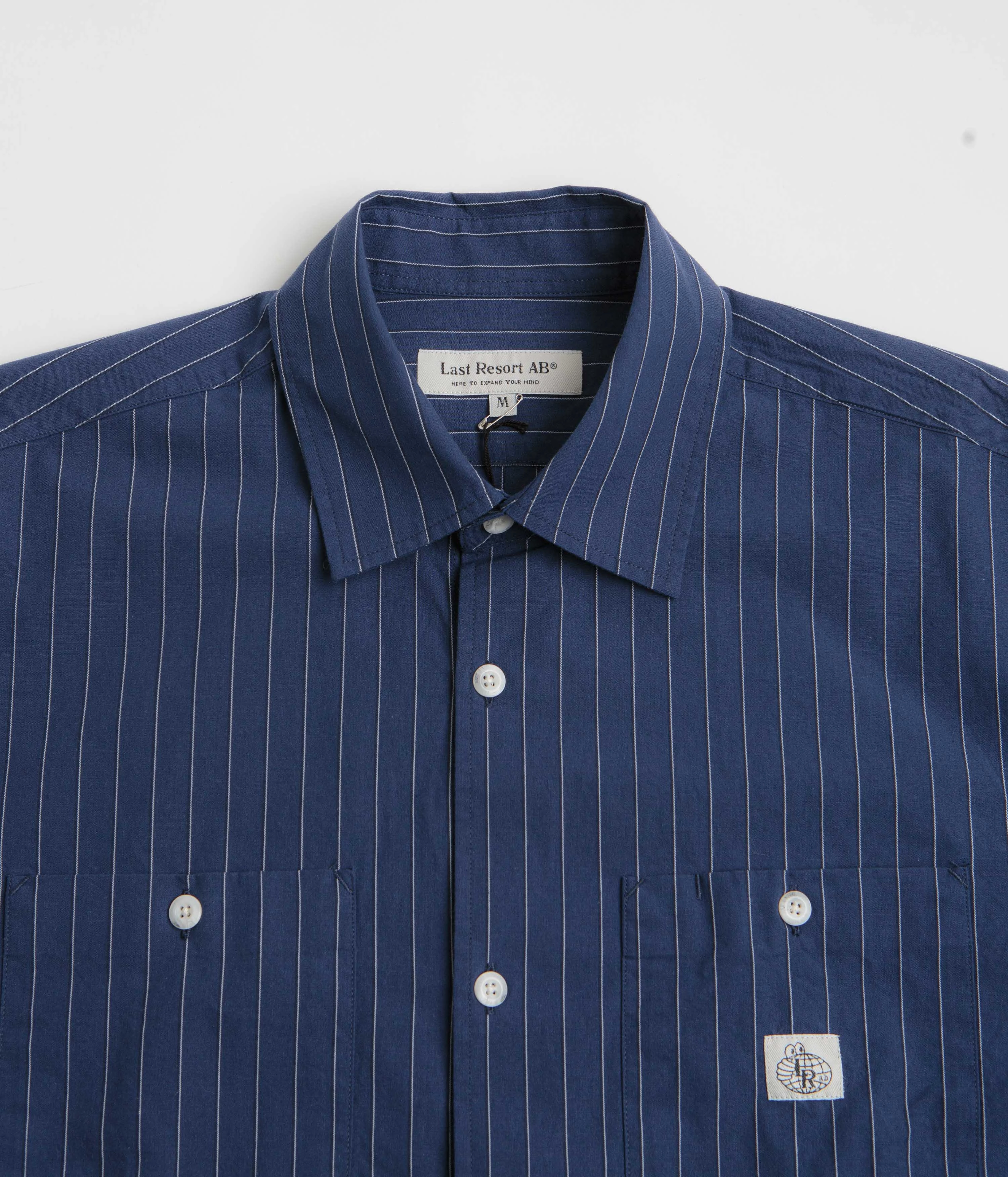 Eye-Catching Pattern Last Resort AB SS-SM001 Short Sleeve Shirt - Blueprint