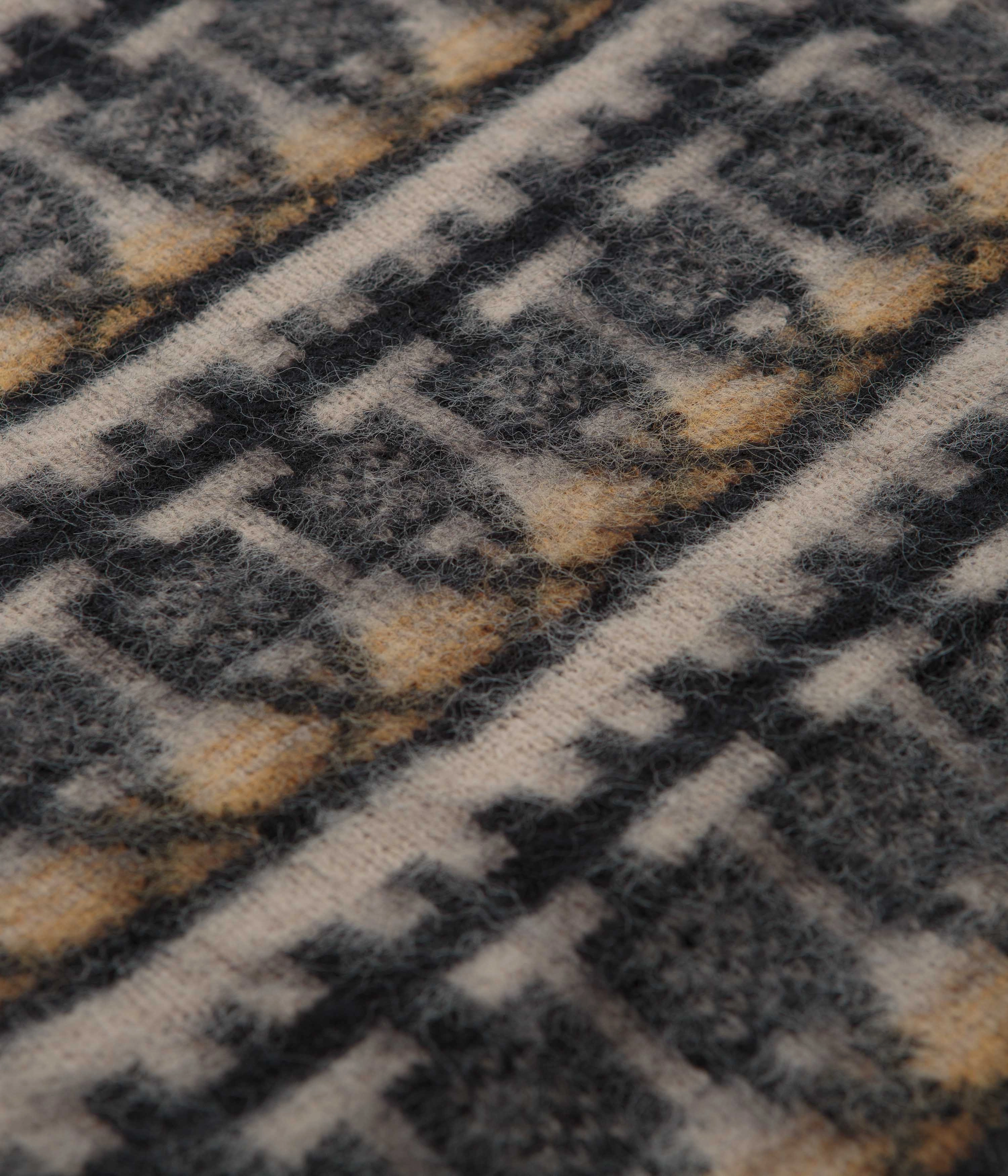 The Trilogy Tapes Repeat Knitted Sweatshirt - Multi Warm Look Stylish Comfort