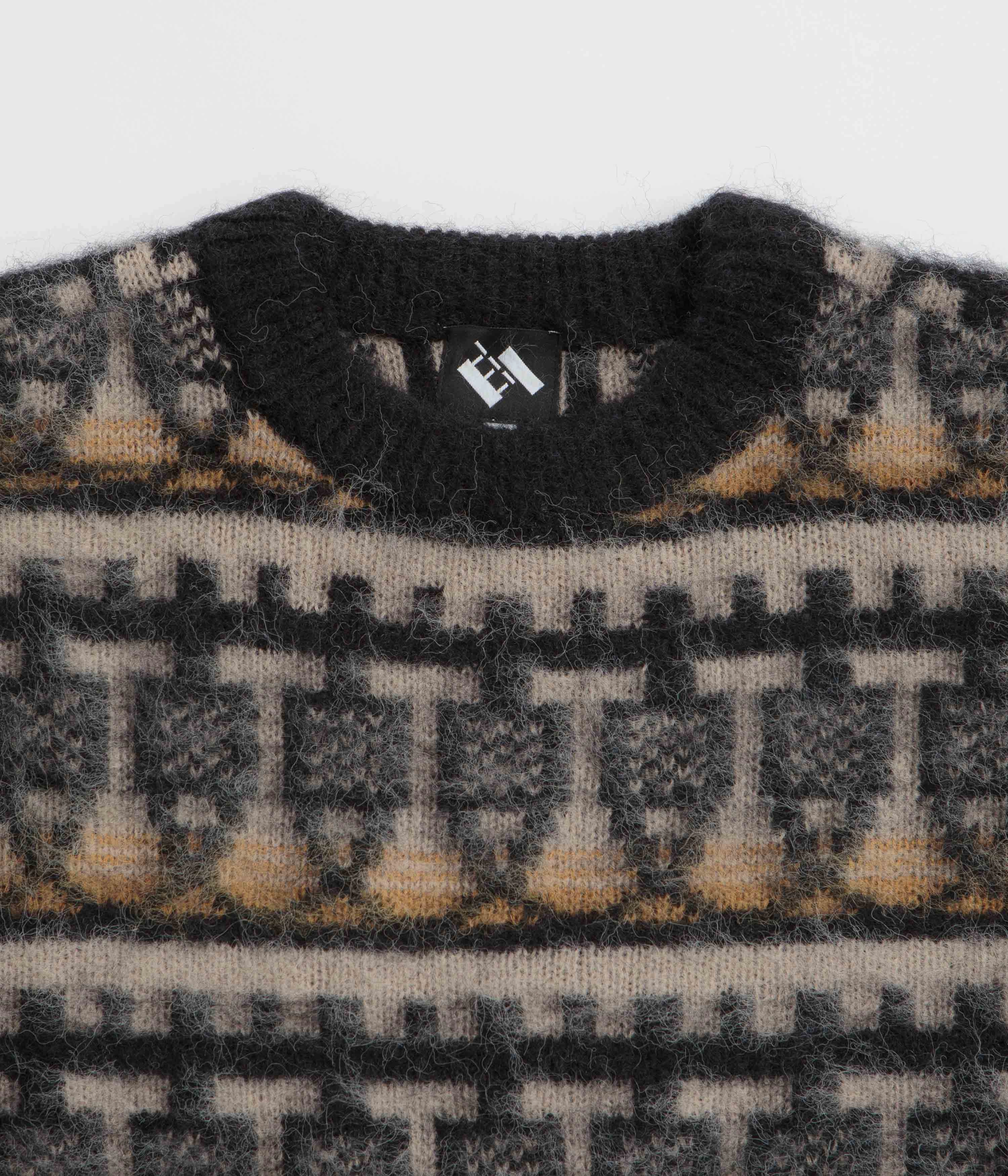 Layer Bold The Trilogy Tapes Repeat Knitted Sweatshirt - Multi