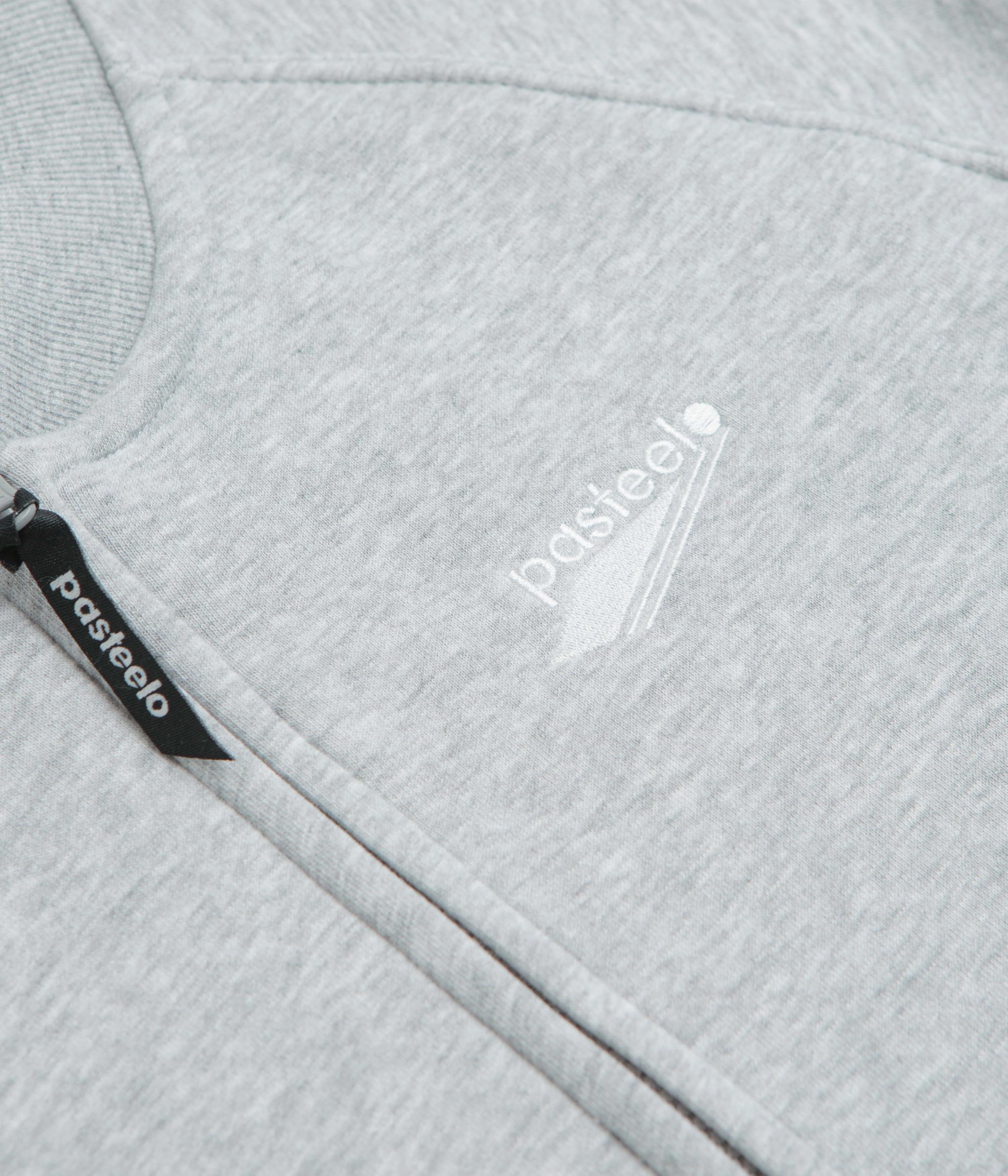 Minimal Staple Pasteelo Zip Up Trainer Sweatshirt - Heather Grey