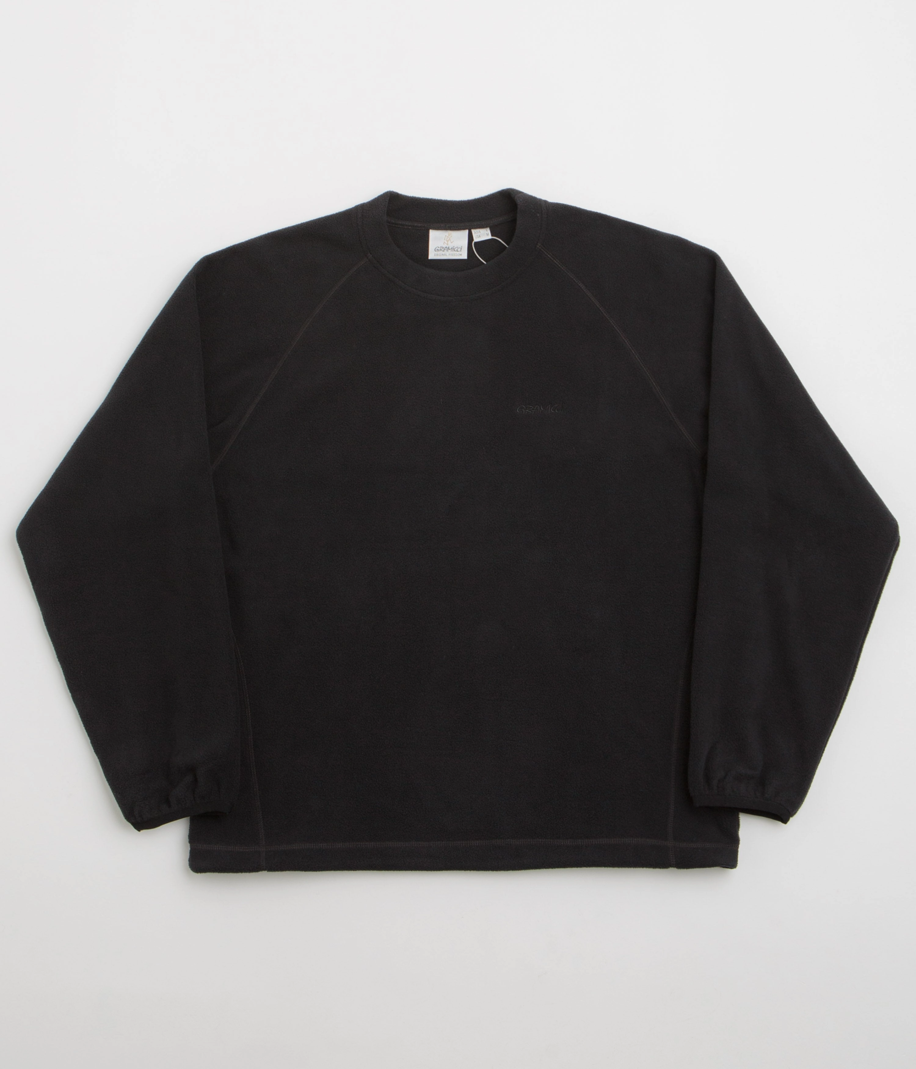 Gramicci Thermal Fleece Crewneck Sweatshirt - Black Gift worthy Street Casual