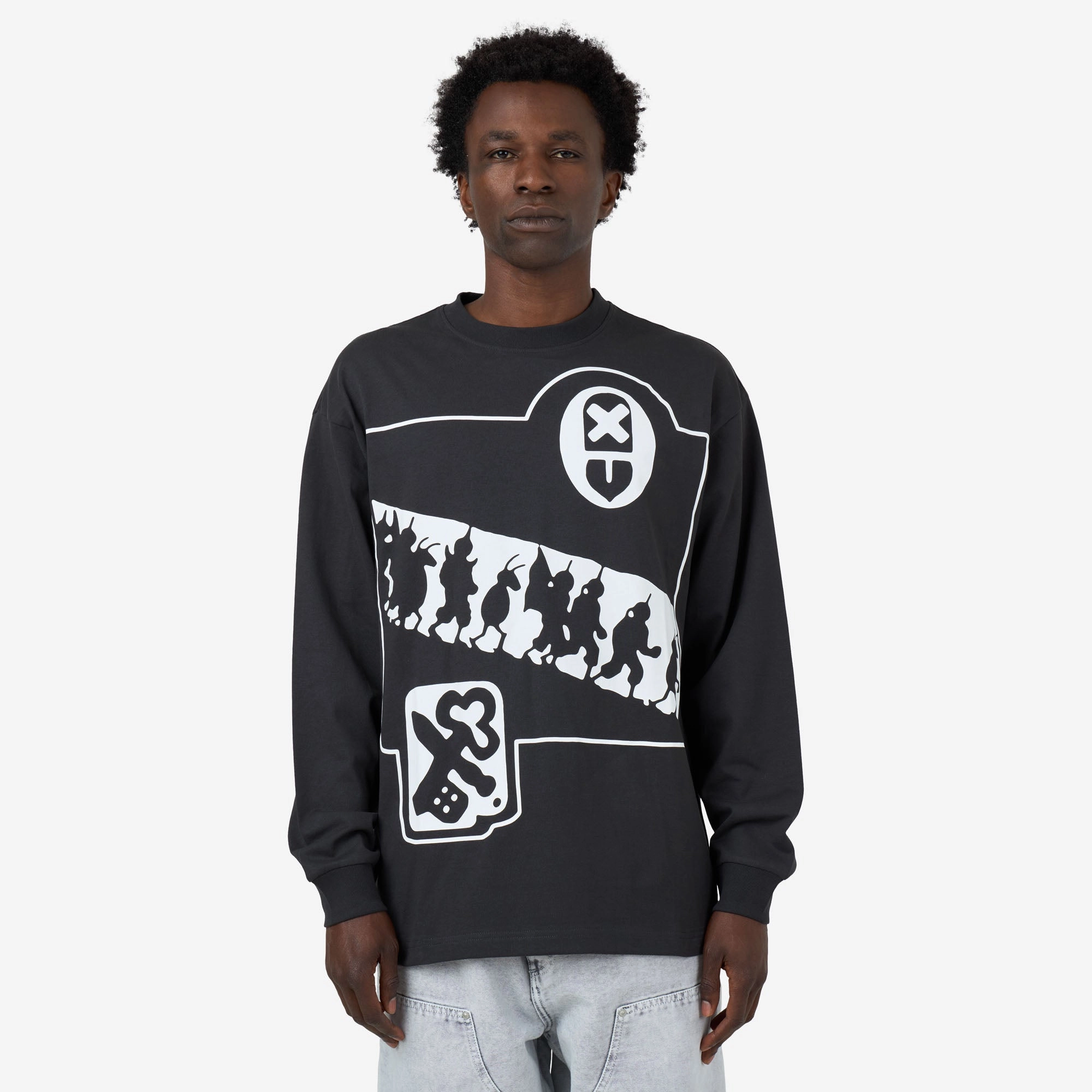 The Trilogy Tapes Pathetic Legion Longsleeve / Black High-Quality Material