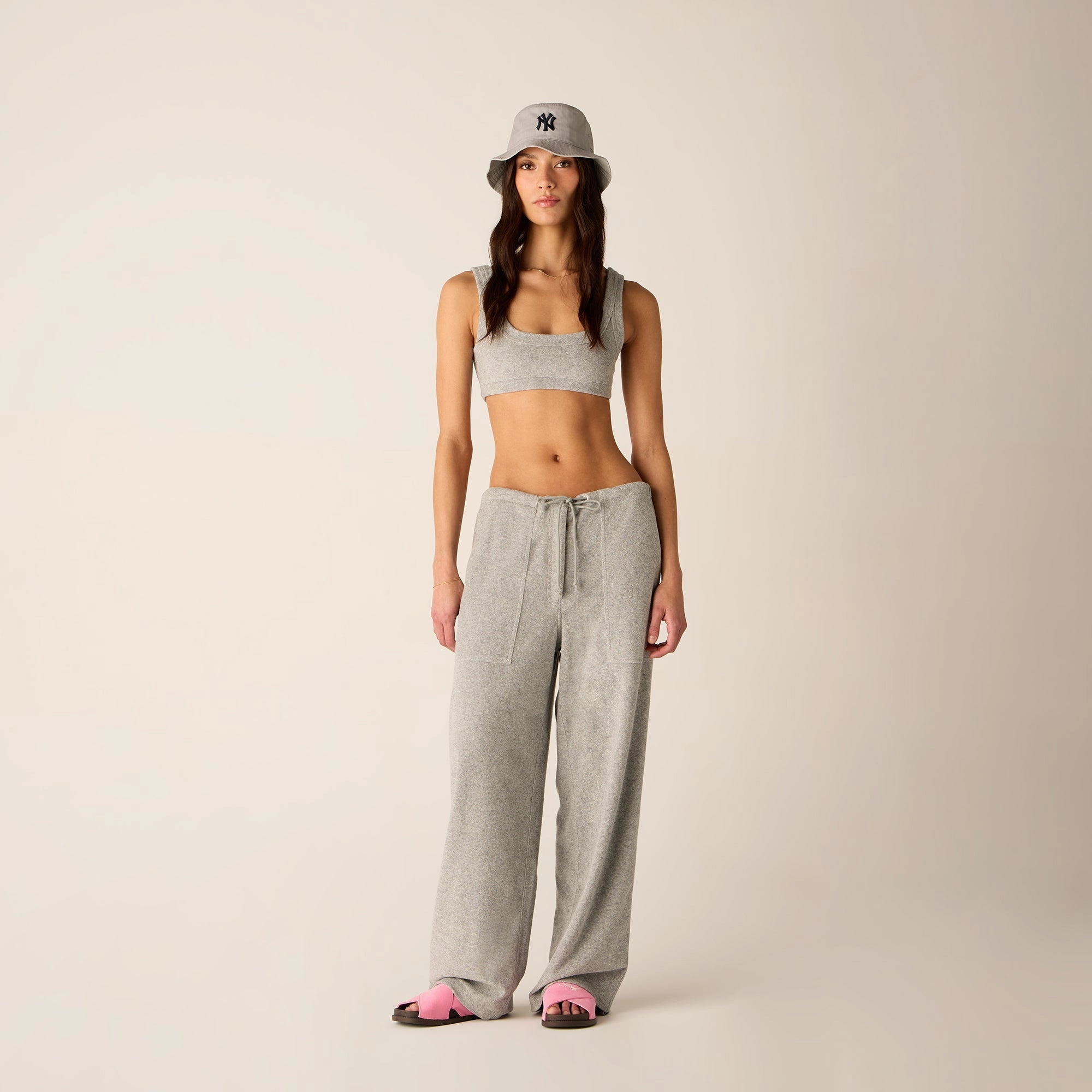 Anti Pilling Fabric Kith Women Doyers III Towel Terry Pant - Medium Heather Grey