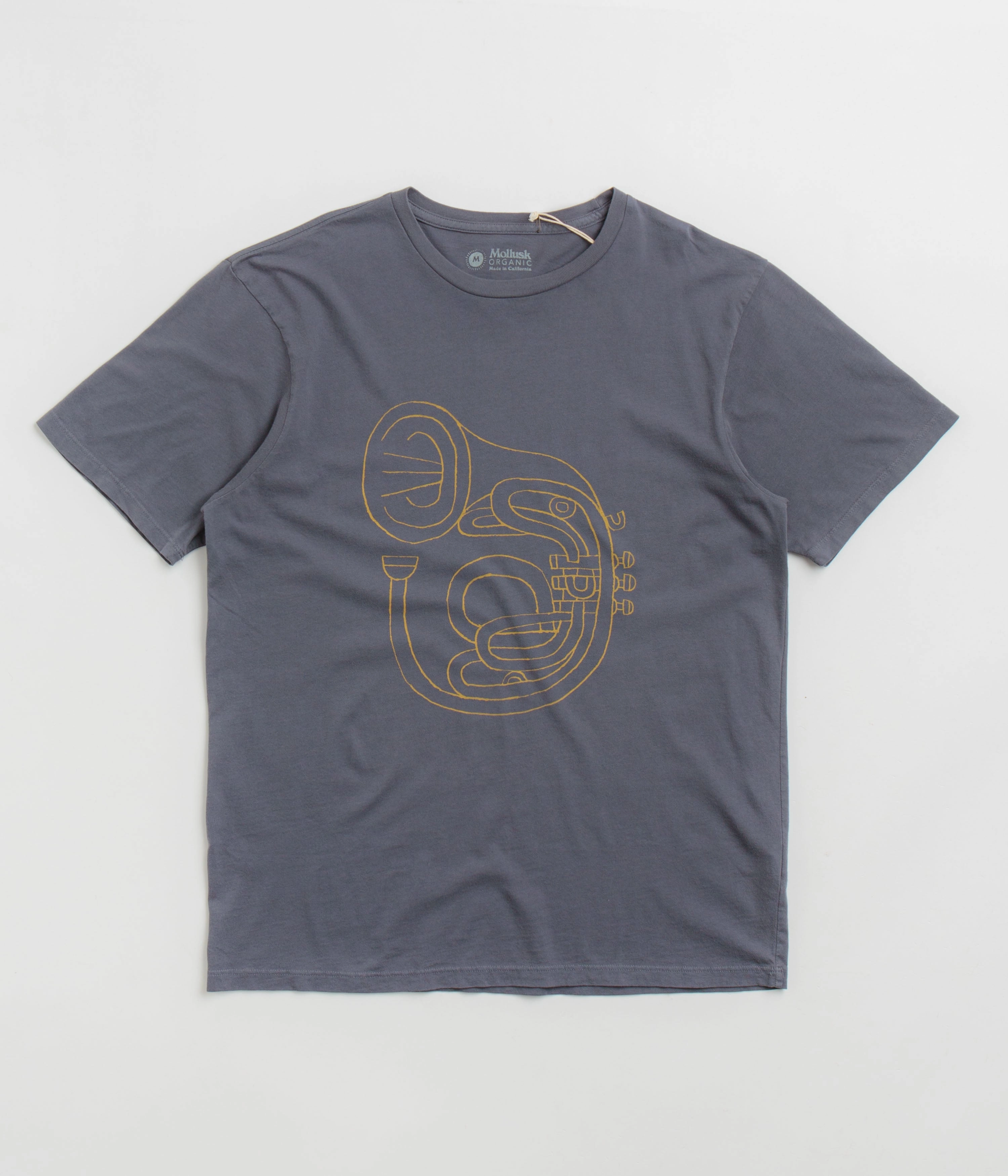Mollusk Horny Horn T-Shirt - Faded Navy zoo