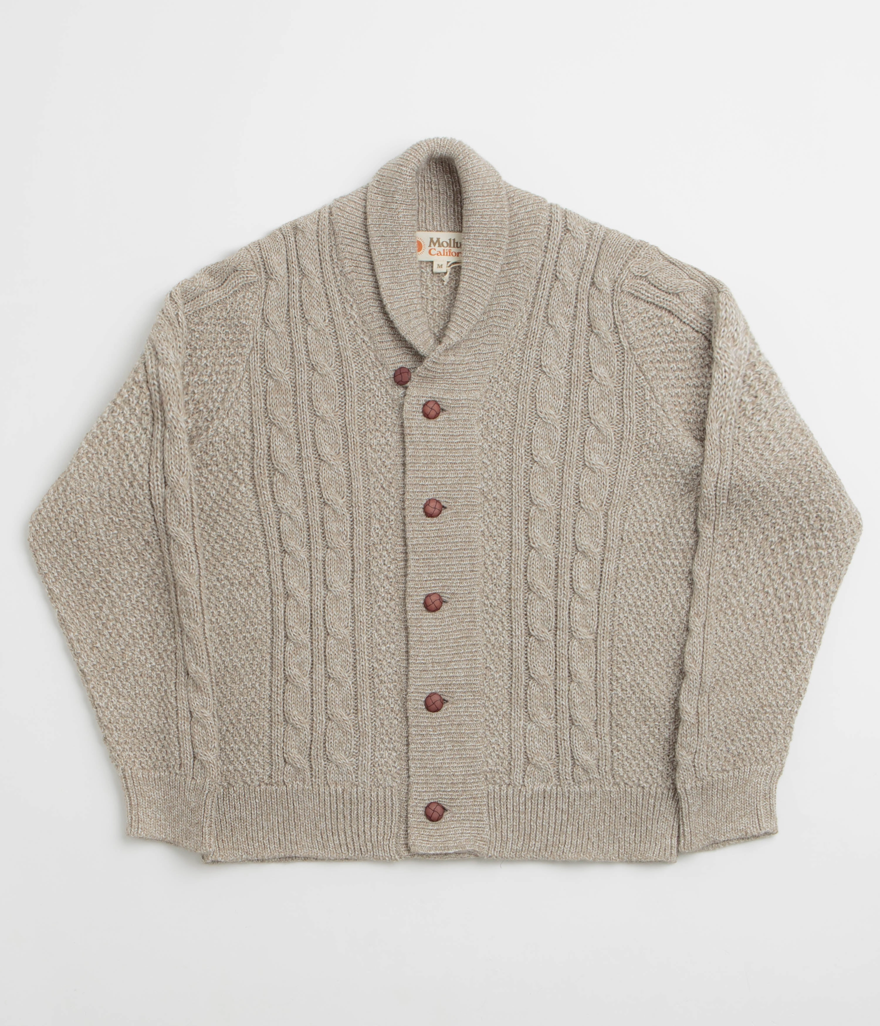 Soft Touch Fabric Mollusk Jeffrey Sweatshirt - Natural