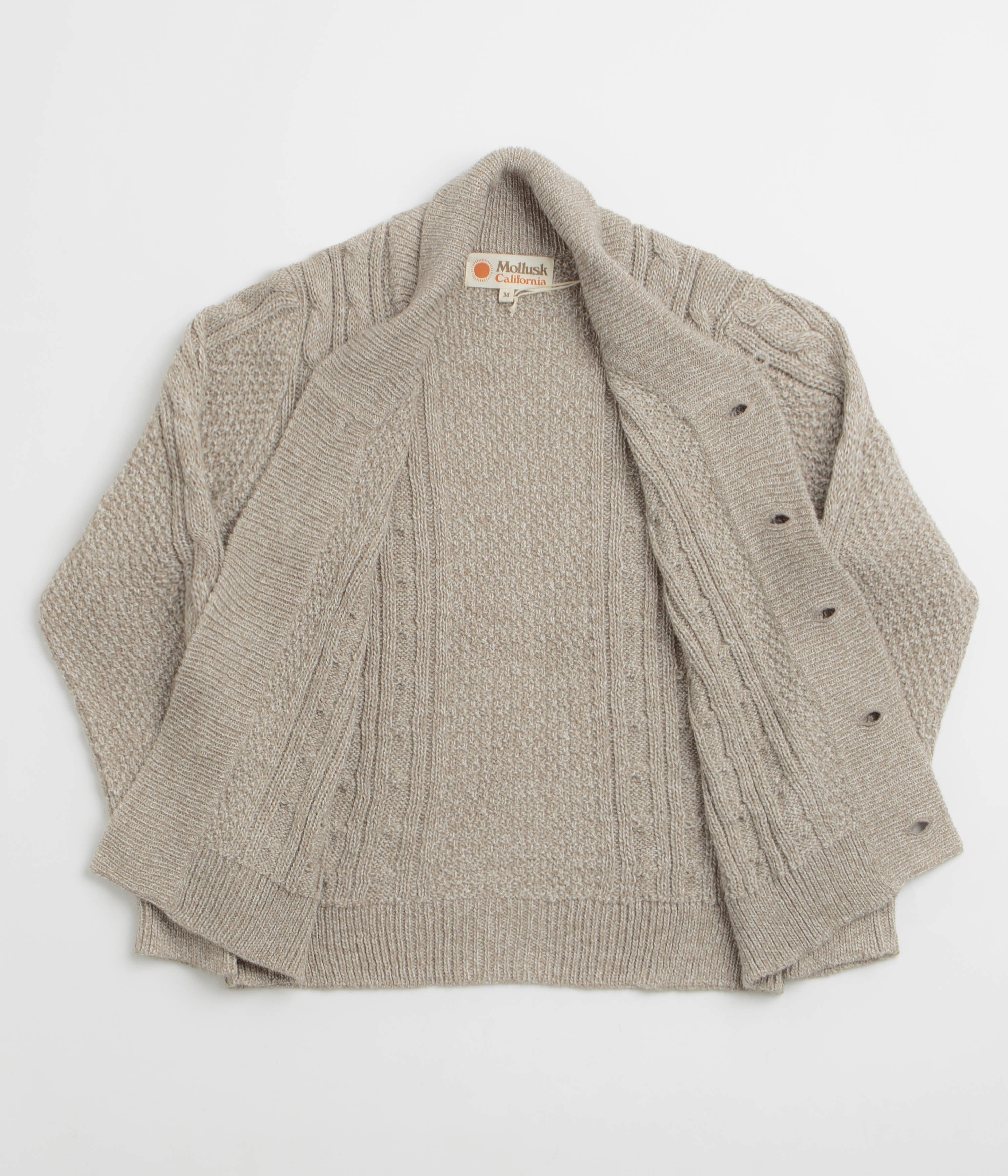 Classic Bold appropriate for autumn Mollusk Jeffrey Sweatshirt - Natural