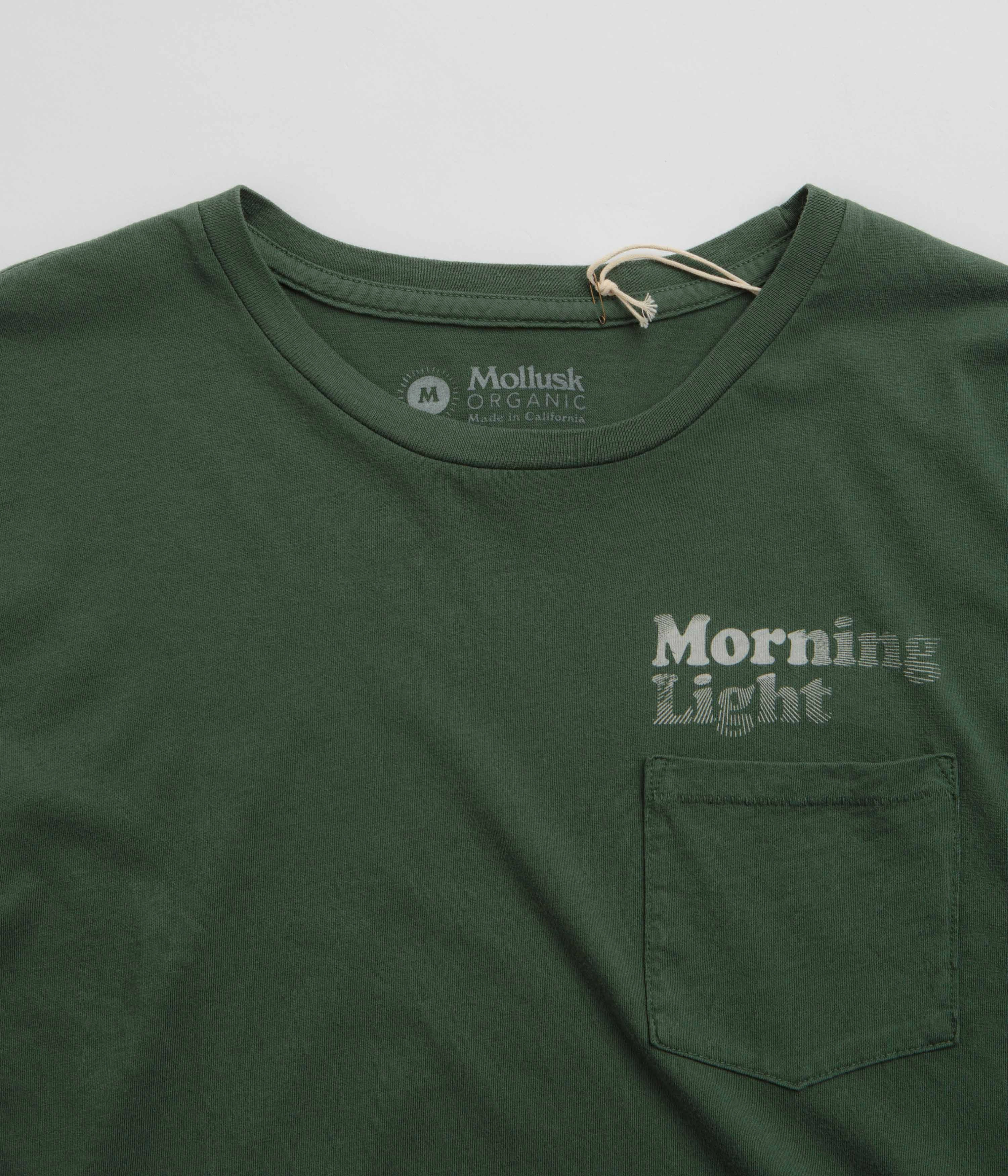 Mollusk Morning Light T-Shirt - Rover Green City Fair trade