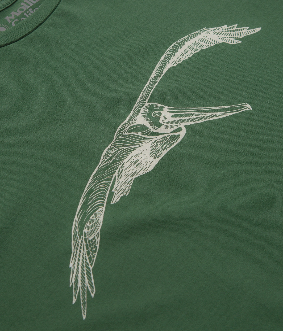 Mollusk Pelican T-Shirt - Rover Green simple design