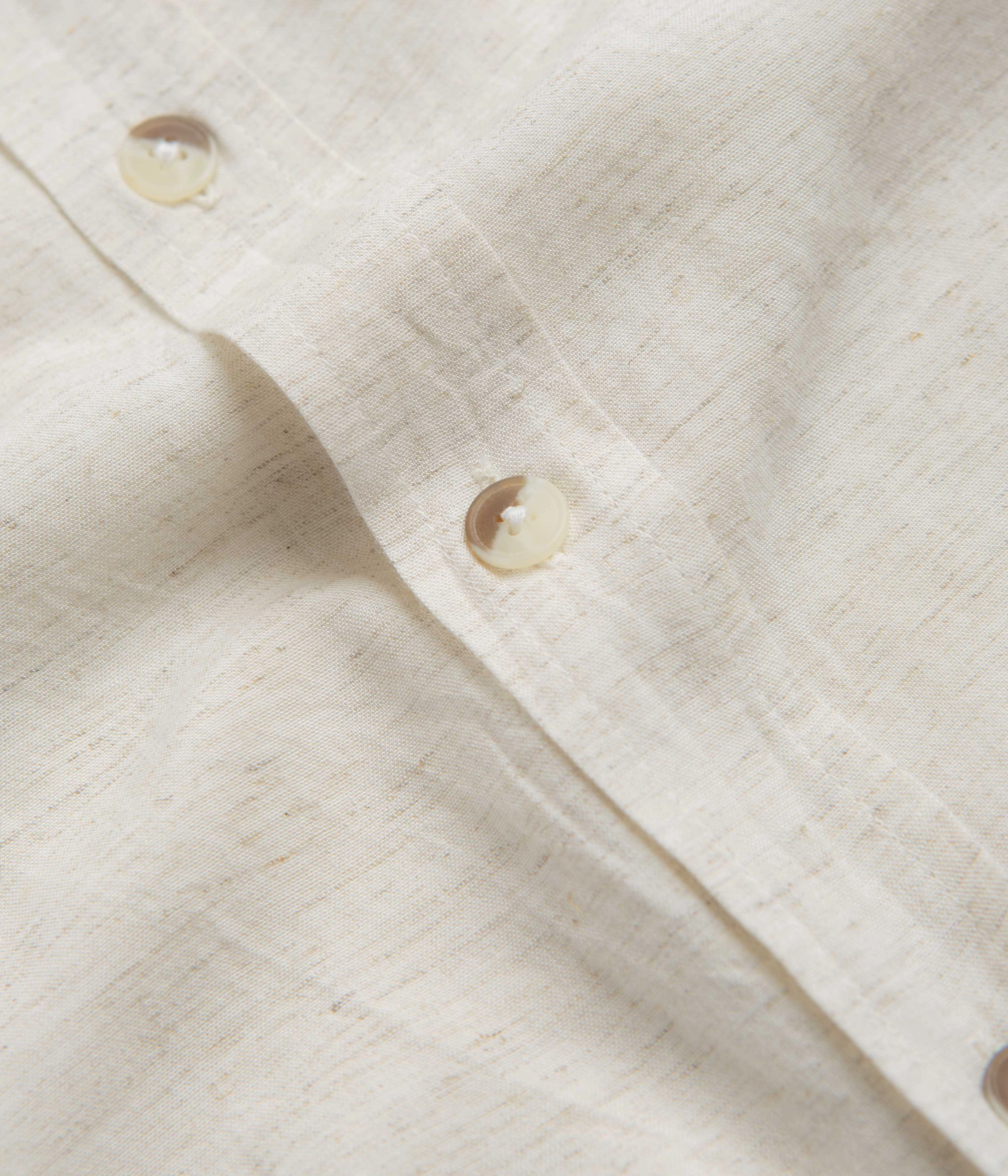 Pocket Detail Breathable Fit Mollusk Summer Shirt - Natural Chambray
