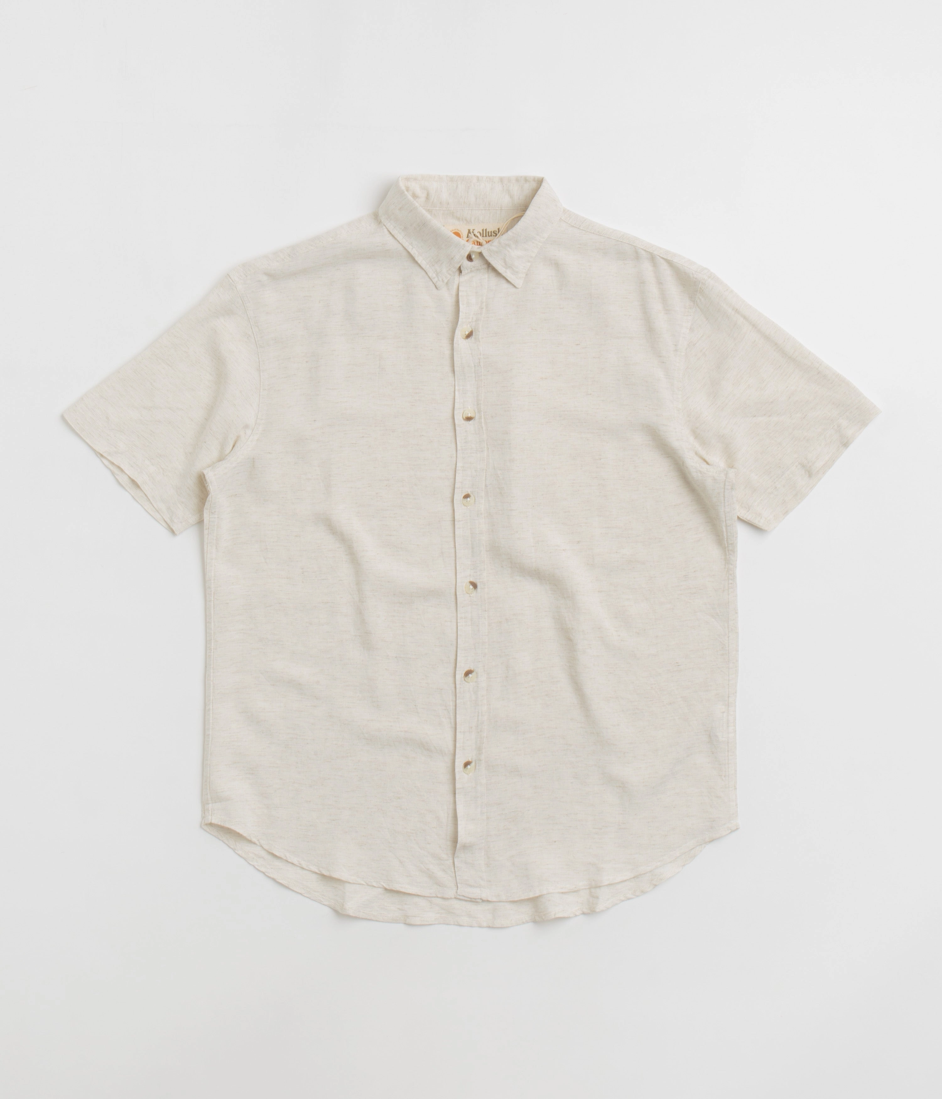 Mollusk Summer Shirt - Natural Chambray Comfort Stretch Earthy Palette