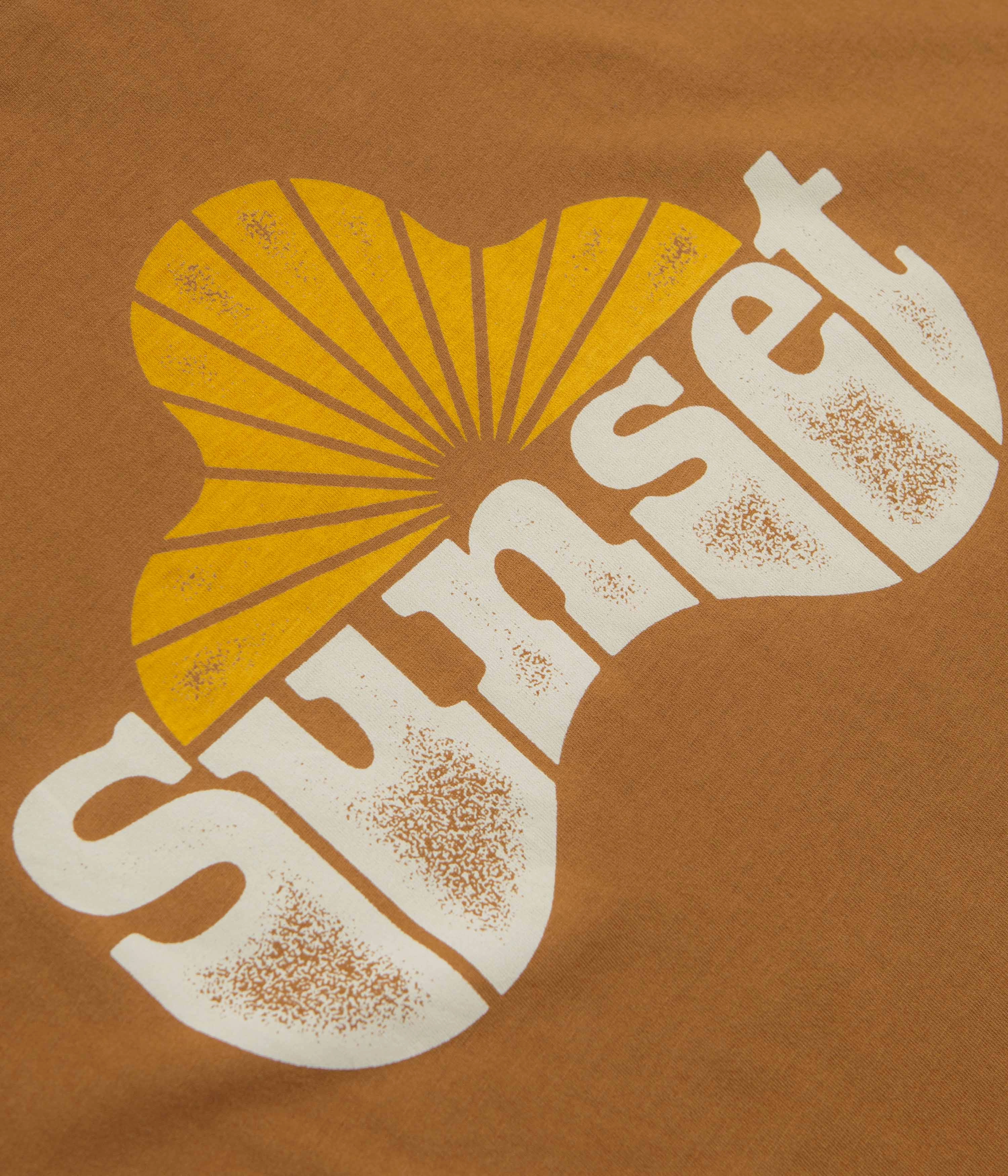 embroidery Mollusk Sunset T-Shirt - Almond