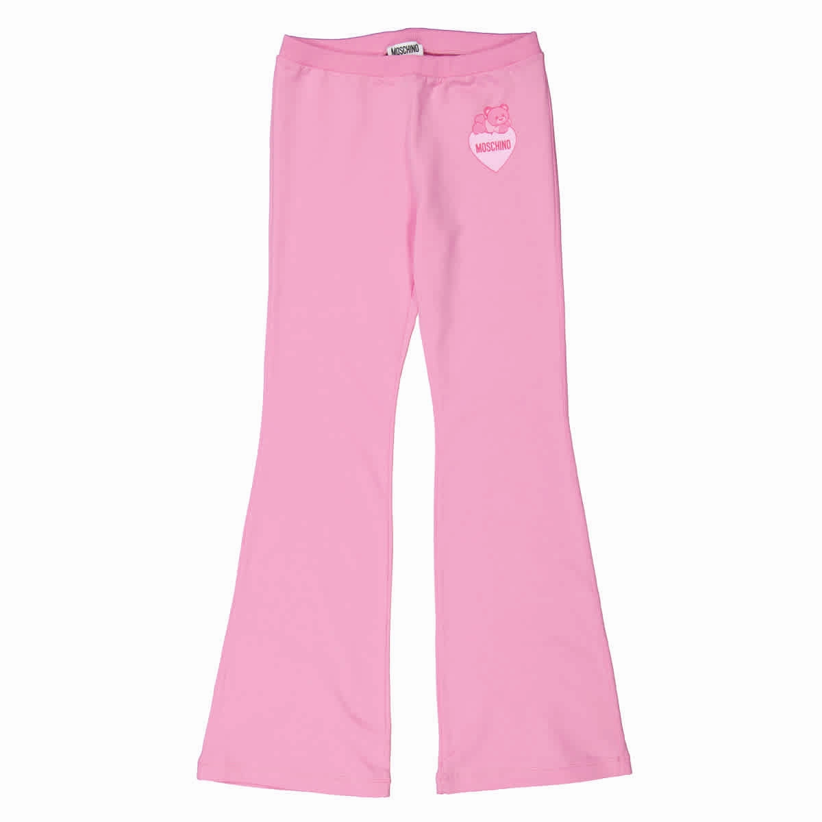 Durable Fit Casual Vibe Moschino Girls Teddy Bear-Motif Cotton Blend Track Pants