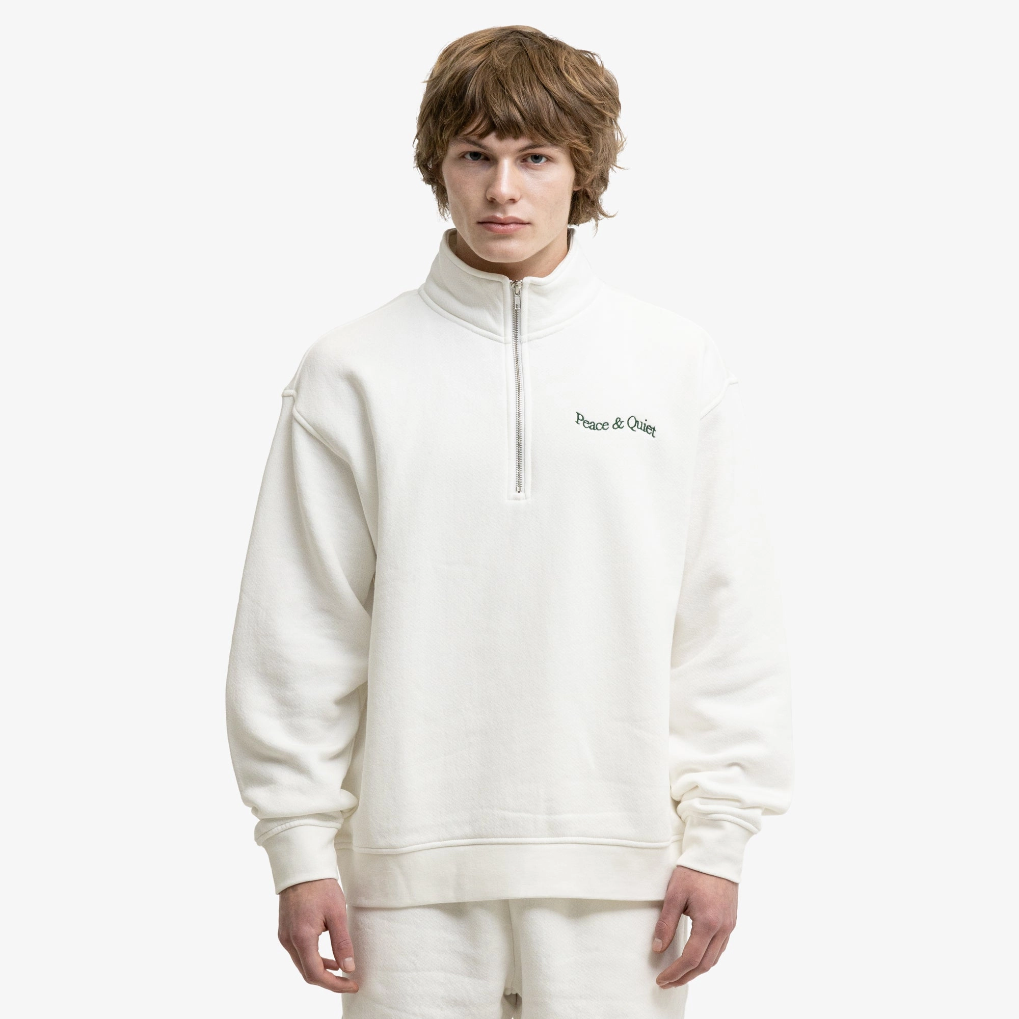 Museum Of Peace & Quiet Quarter Zip Up White Cold-Weather Wear