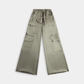 Fit Freedom Core Essential Rick Owens Cargobelas Charmeuse Cargo Pant - Celadon