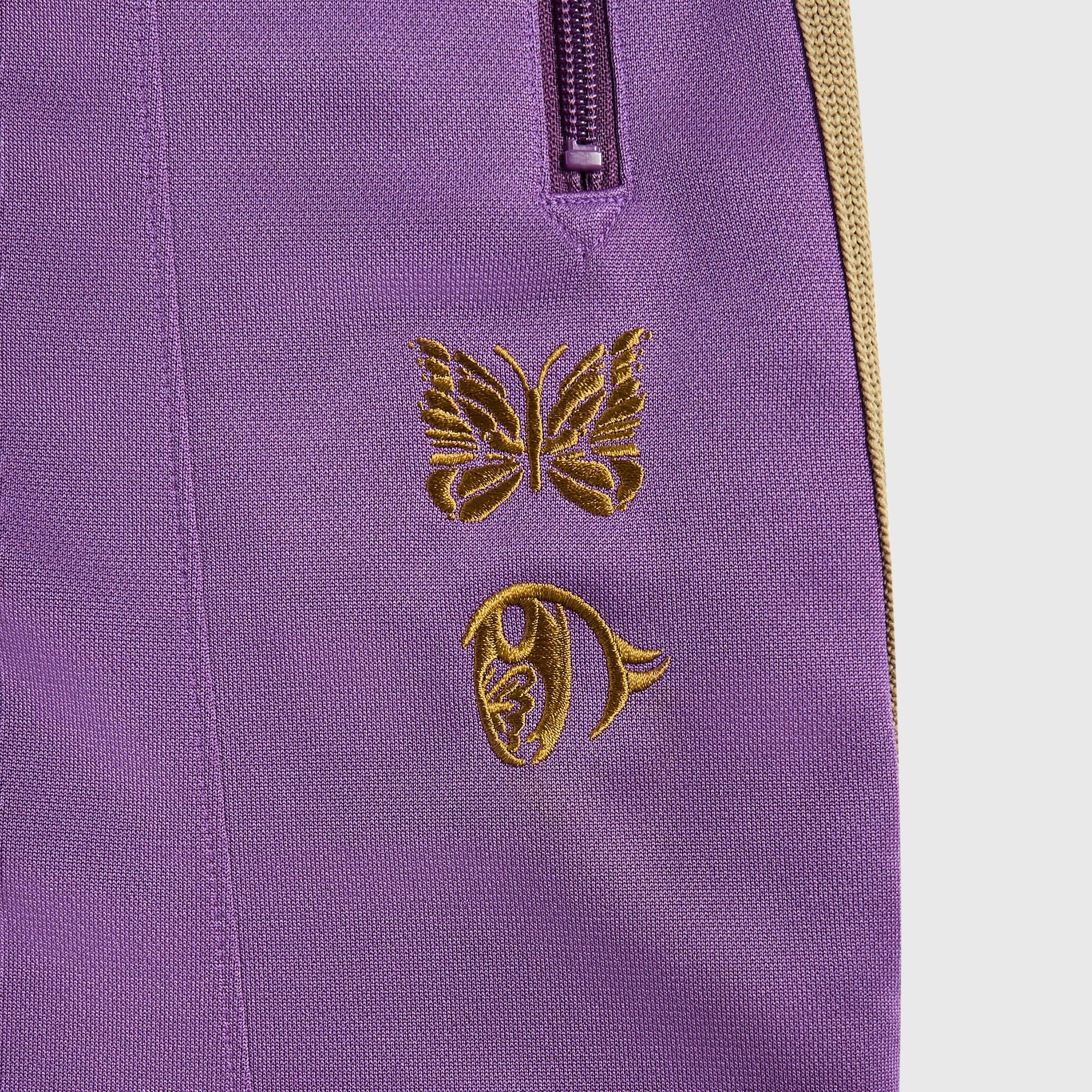 Needles x Kae Tanaka Poly Smooth H.D. Track Pant - Purple Low Profile Fasteners Lightweight Fabric