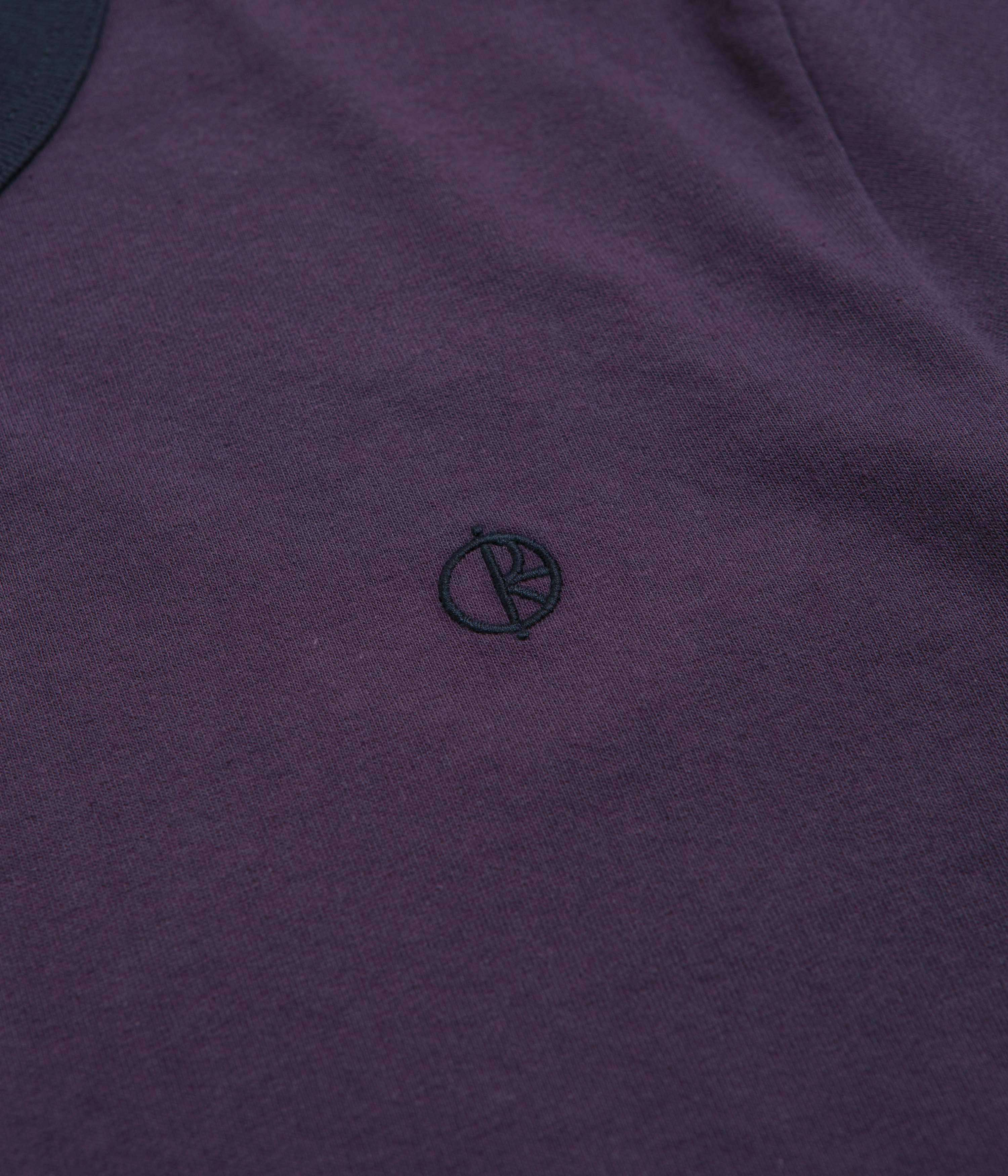 dry environment Polar Ringer T-Shirt - Dark Violet / Navy