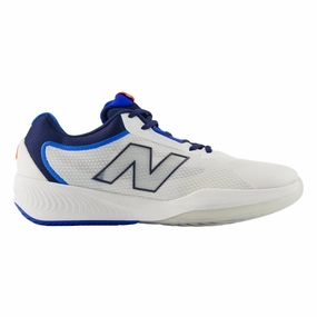 New Balance Men's FuelCell 996v6 Pickleball MCH996PI White/Team Navy Layered silhouette Cushioned Midsole Tech