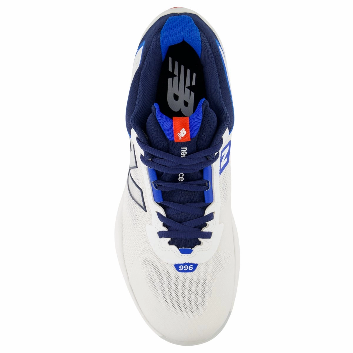 New Balance Men's FuelCell 996v6 Pickleball MCH996PI White/Team Navy Laser Cut Ventilation