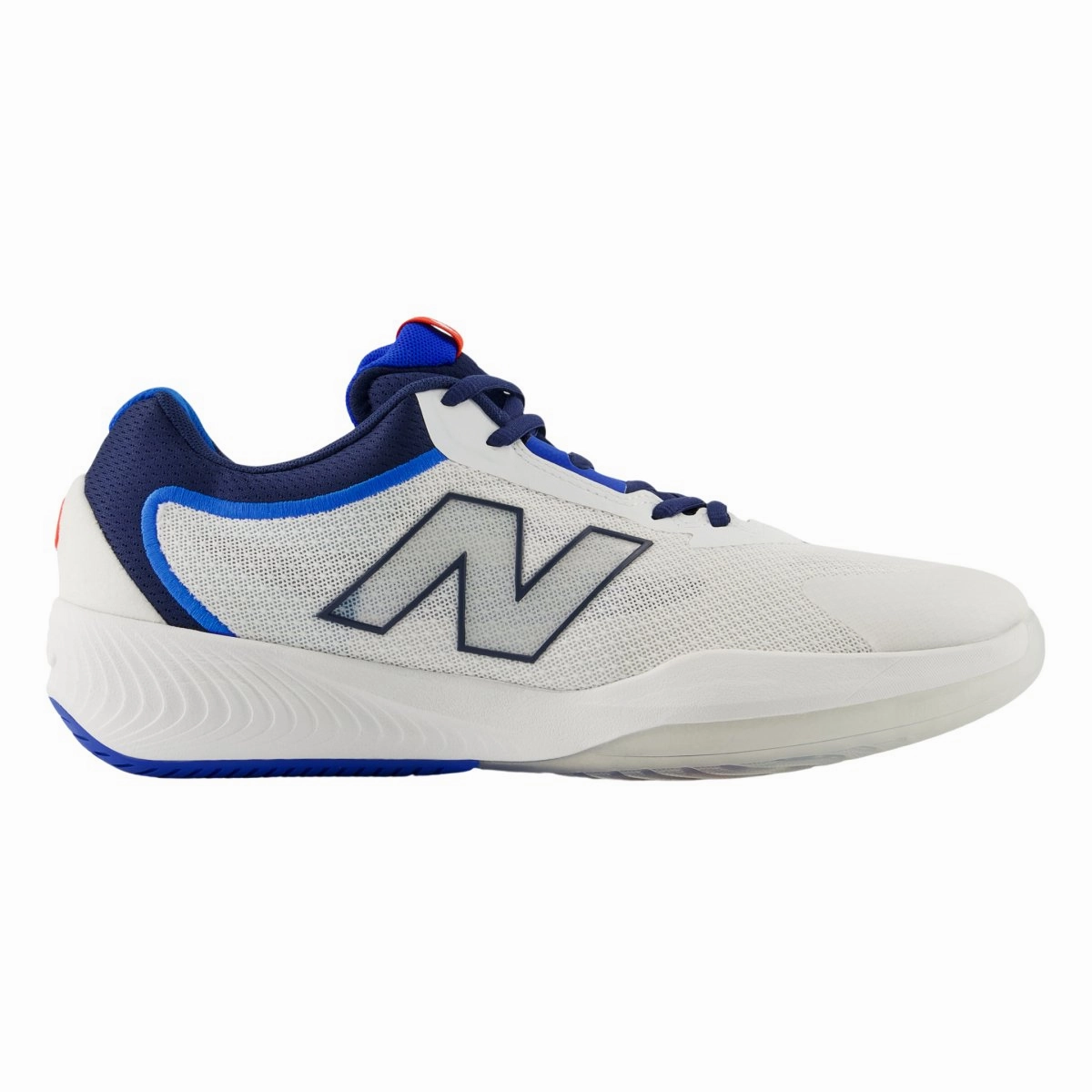 New Balance Men's FuelCell 996v6 Pickleball MCH996PI White/Team Navy Layered silhouette Cushioned Midsole Tech