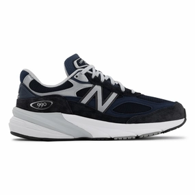 New Balance Men's M990NV6 Navy/White Lace Up Closure Systems