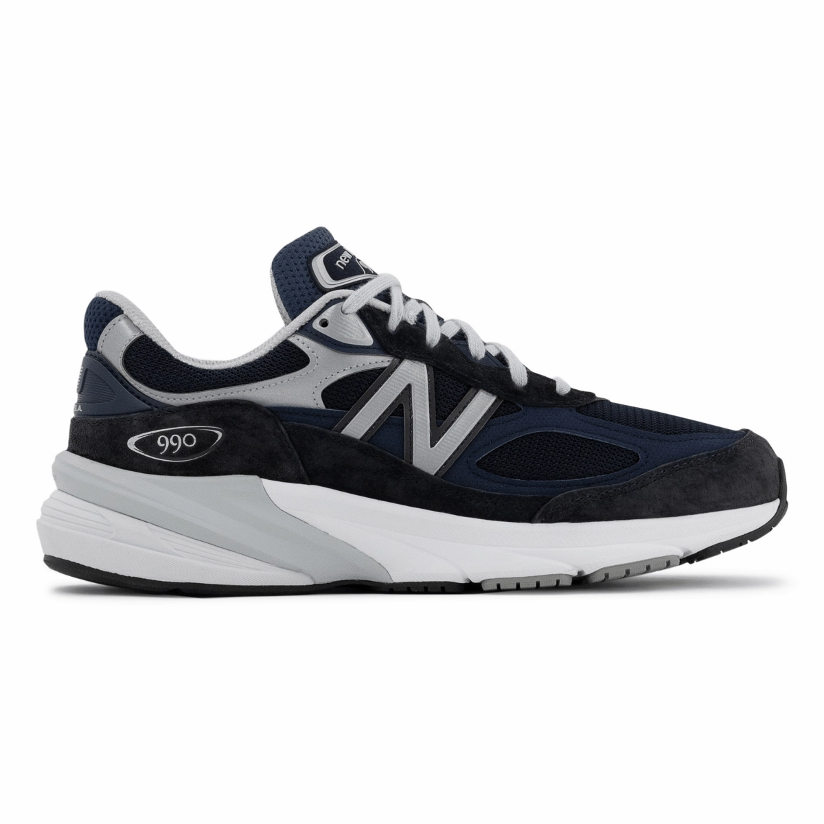 New Balance Men's M990NV6 Navy/White Lace Up Closure Systems