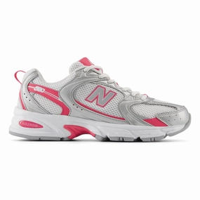Minimalist Ride Shock Diffusing Heel New Balance Men's U530RSB Silver Metallic/Dragon Berry/White