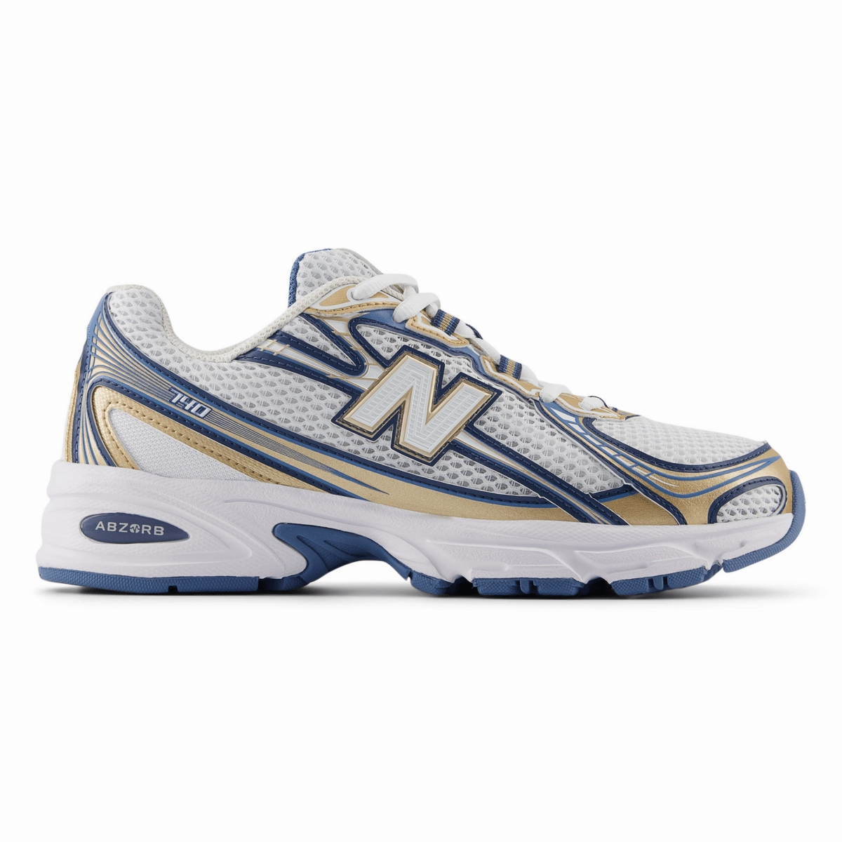 New Balance Men's U740HB2 Heron Blue/Gold/White Sleek Outline