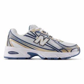 New Balance Men's U740HB2 Heron Blue/Gold/White Sleek Outline