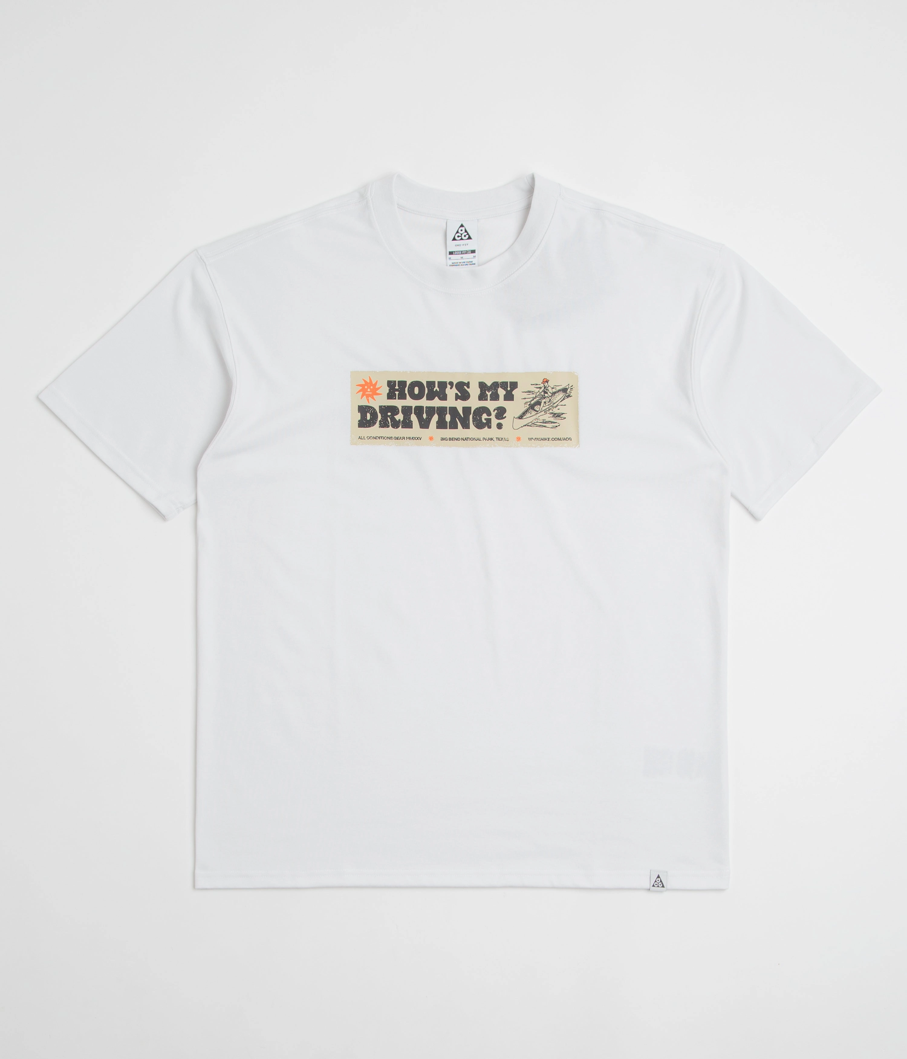 tennis venue Nike ACG Canoe Sticker T-Shirt - Summit White