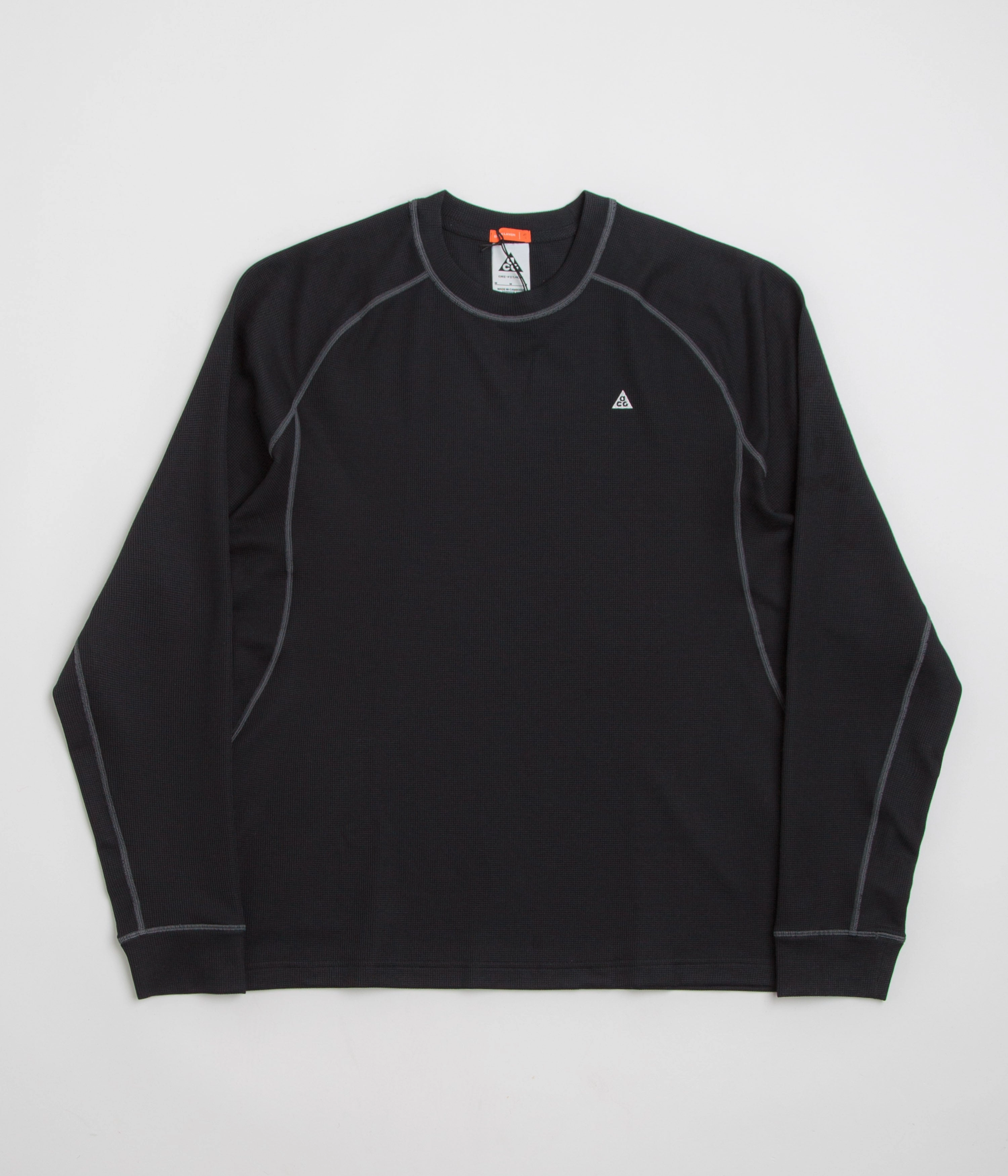 budget-friendly rhinestone Nike ACG Chinati Long Sleeve T-Shirt - Black / Anthracite / Summit White