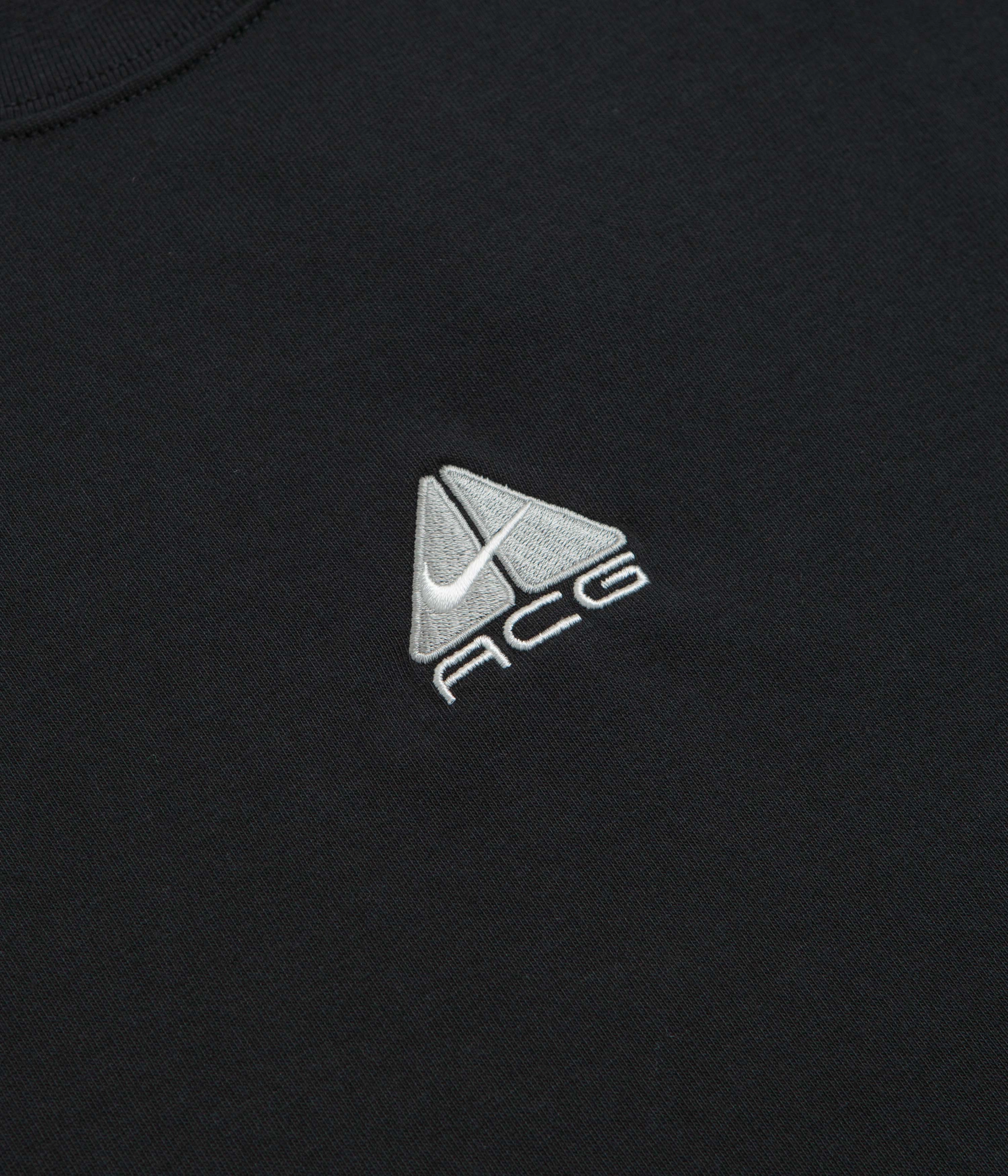 Nike ACG Lungs T-Shirt - Black / Light Smoke Grey / Summit White Casual exhibition event