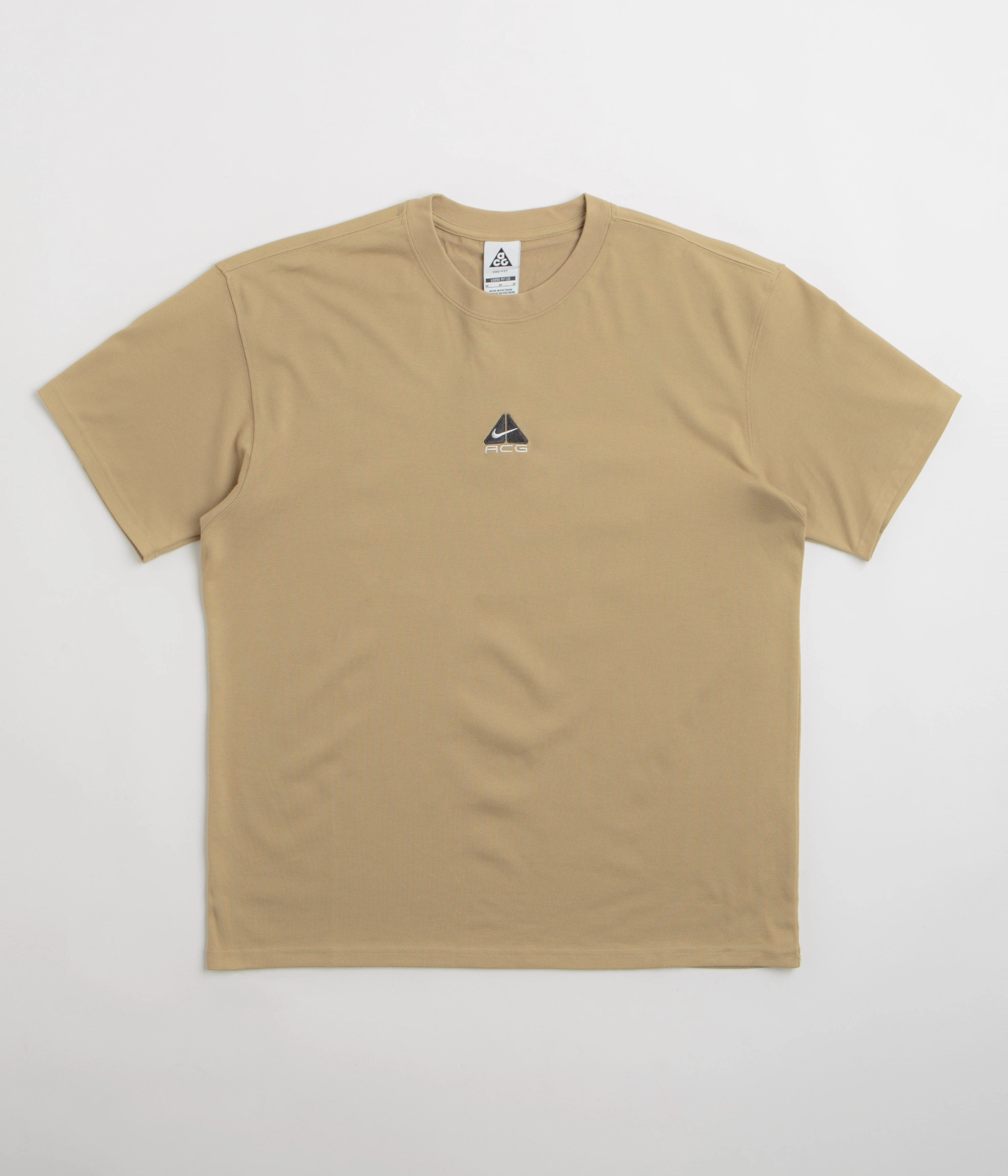 V neck Bohemian Nike ACG Lungs T-Shirt - Parachute Beige