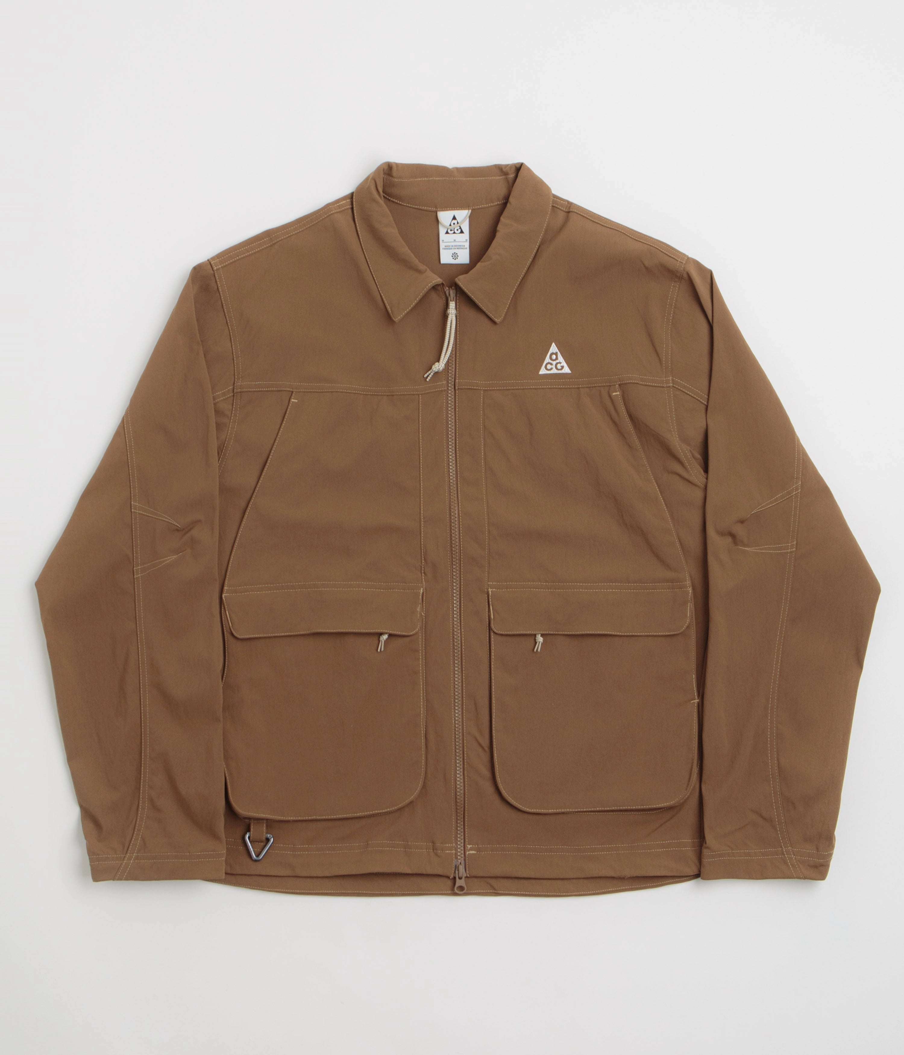 Camp Ready weekend Nike ACG Smith Summit Jacket - Mosswood Brown / Light Khaki / Summit White