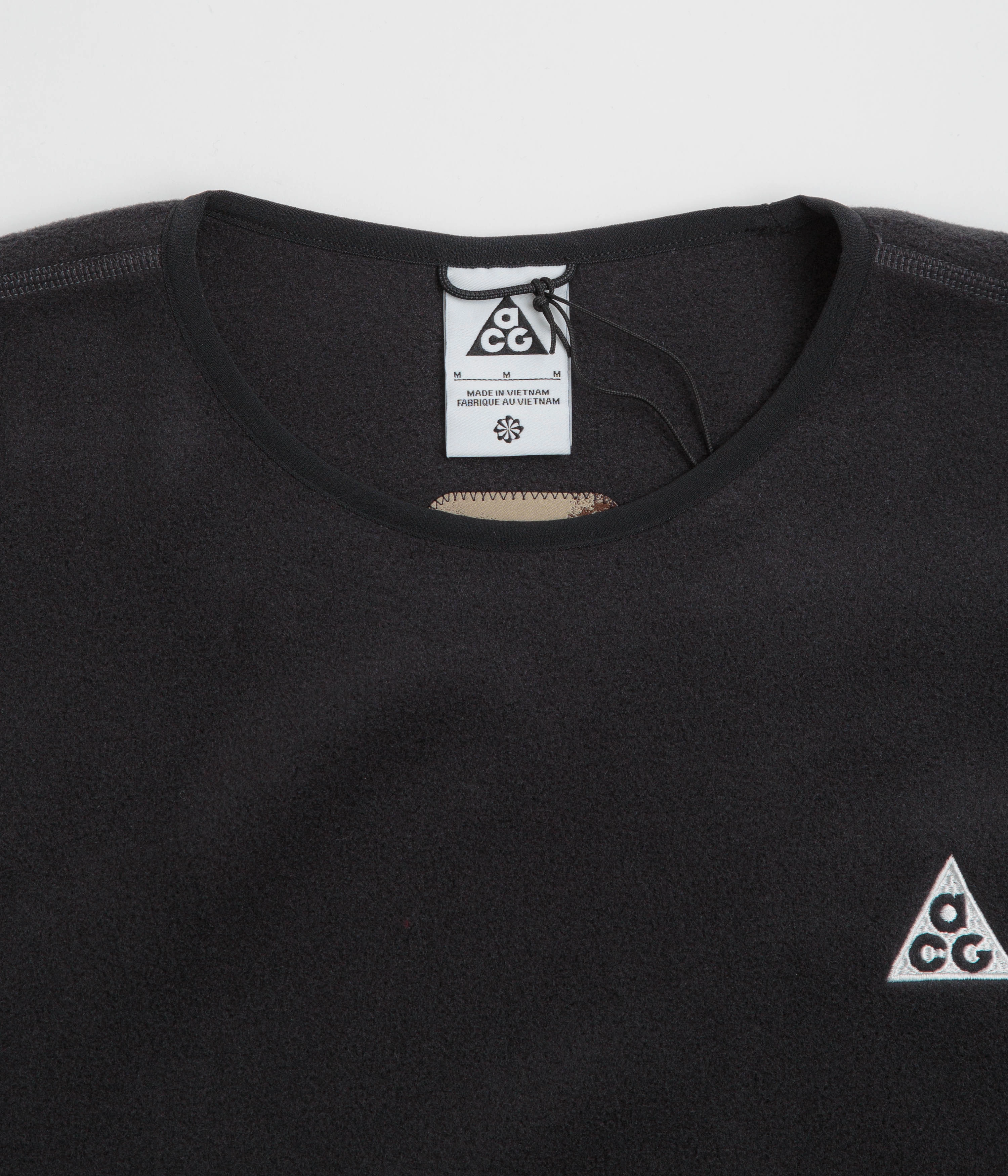 Nike ACG Wolf Tree Crewneck Sweatshirt  - Black / Anthracite / Summit White Odor Resistant