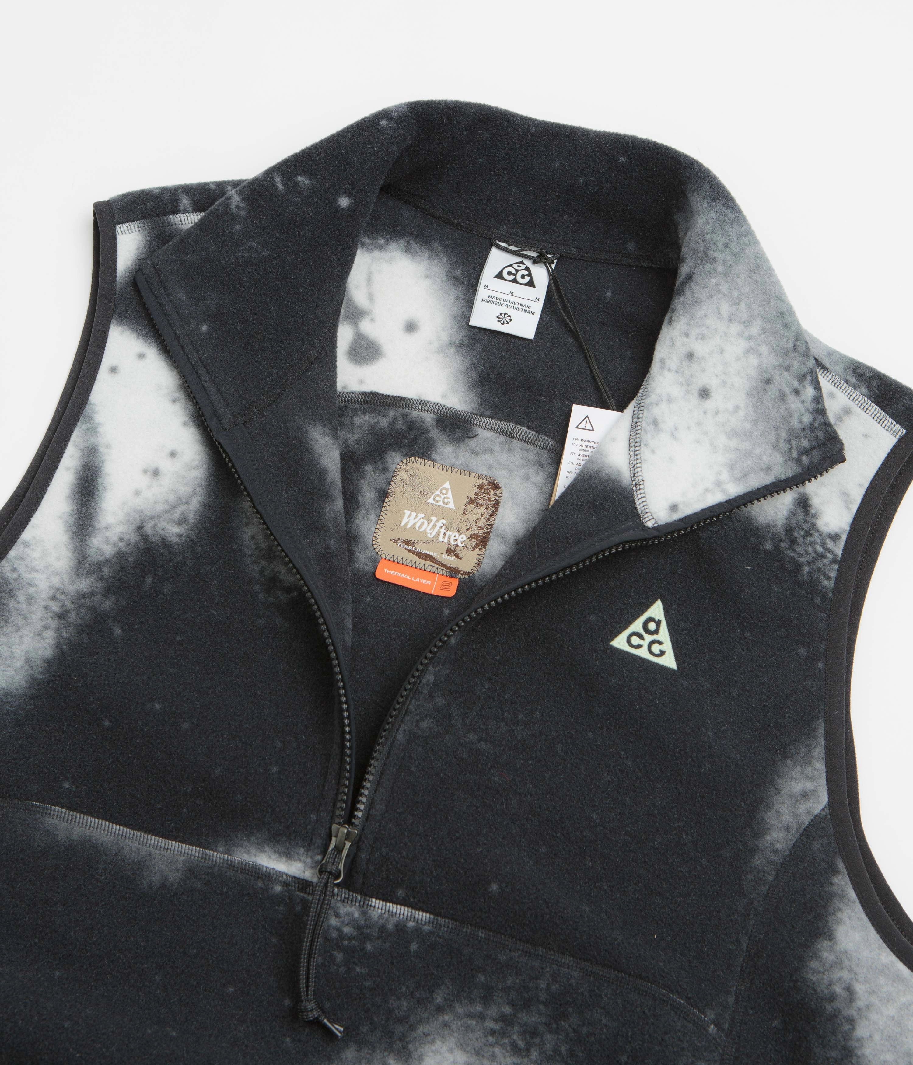 Minimalist Style Nike ACG Wolf Tree Fleece Vest - Anthracite / Black / Summit White