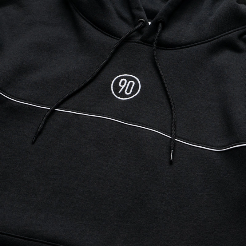 Nike Club Total 90 Soccer Pullover Hoodie - Black/White Reinforced Edges