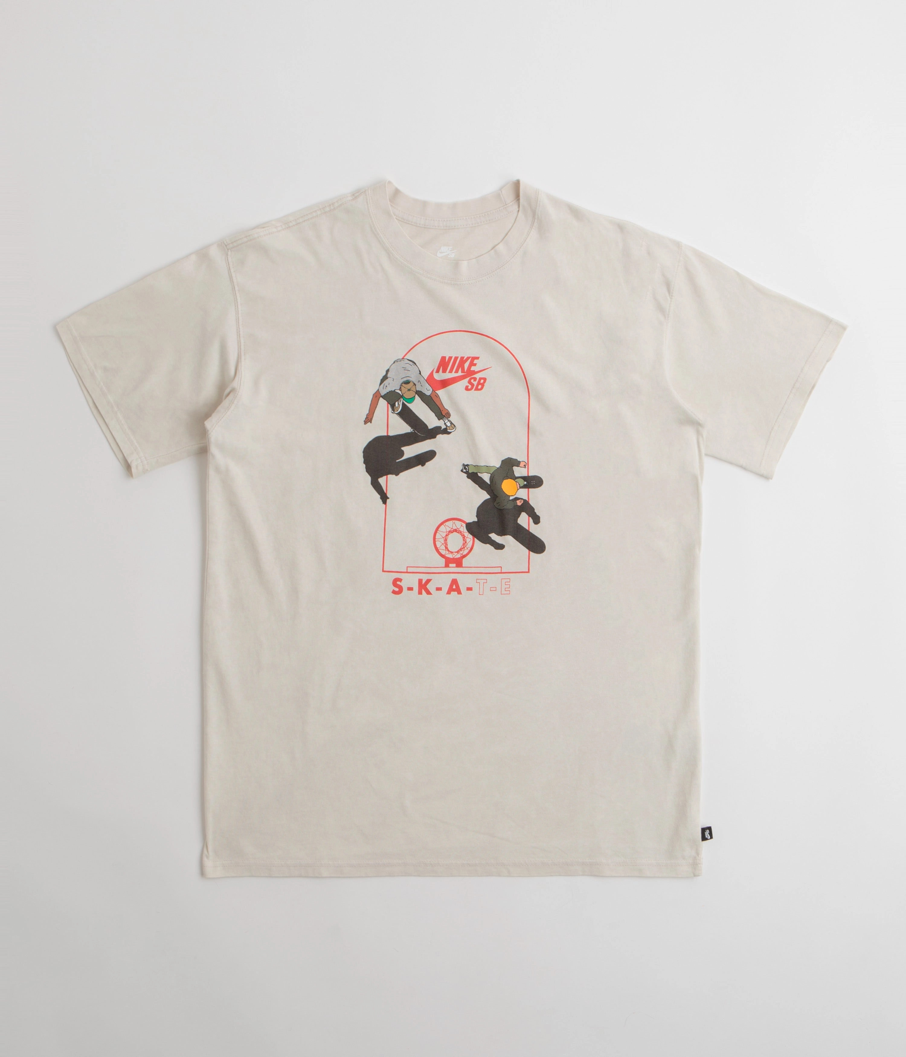 Seamless Side Panels Buttoned Nike SB Court T-Shirt - Light Bone