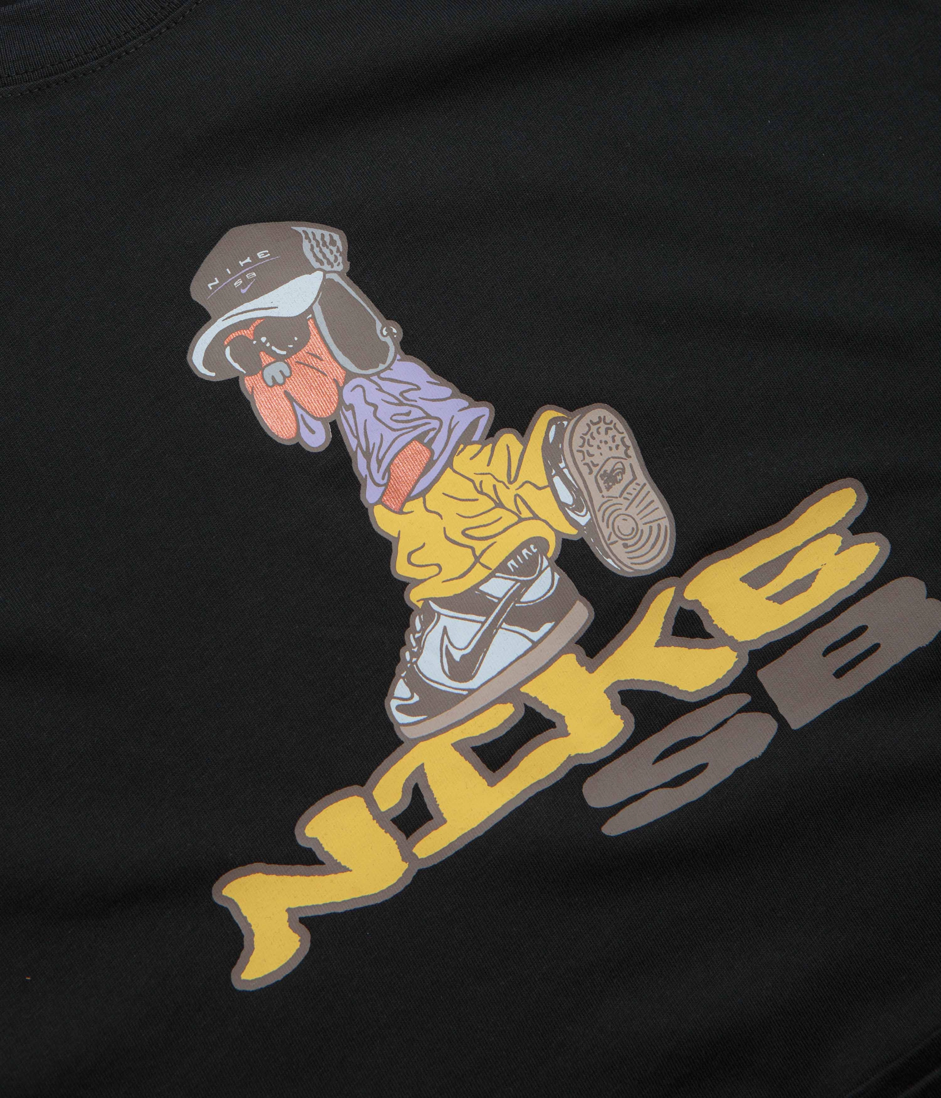 Quilted Pattern Nike SB Dunk Dog T-Shirt - Black