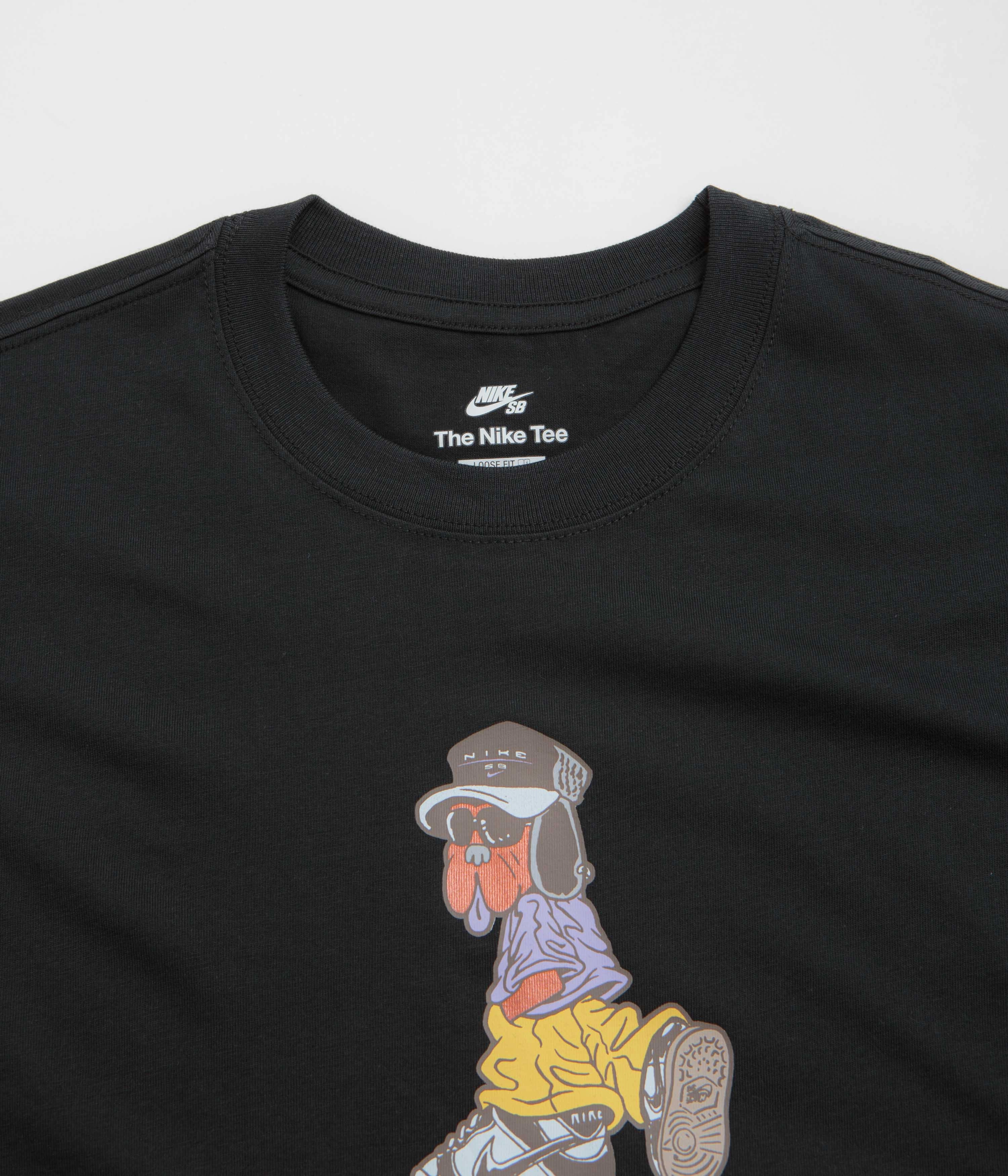 Nike SB Dunk Dog T-Shirt - Black Outerwear Printed