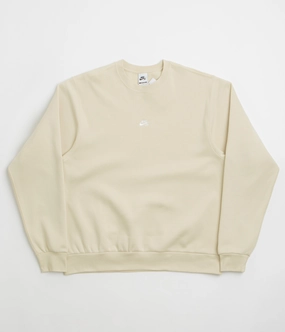 Casual Jacket Casual Essentials Nike SB Essential Logo Crewneck Sweatshirt - Light Khaki / White