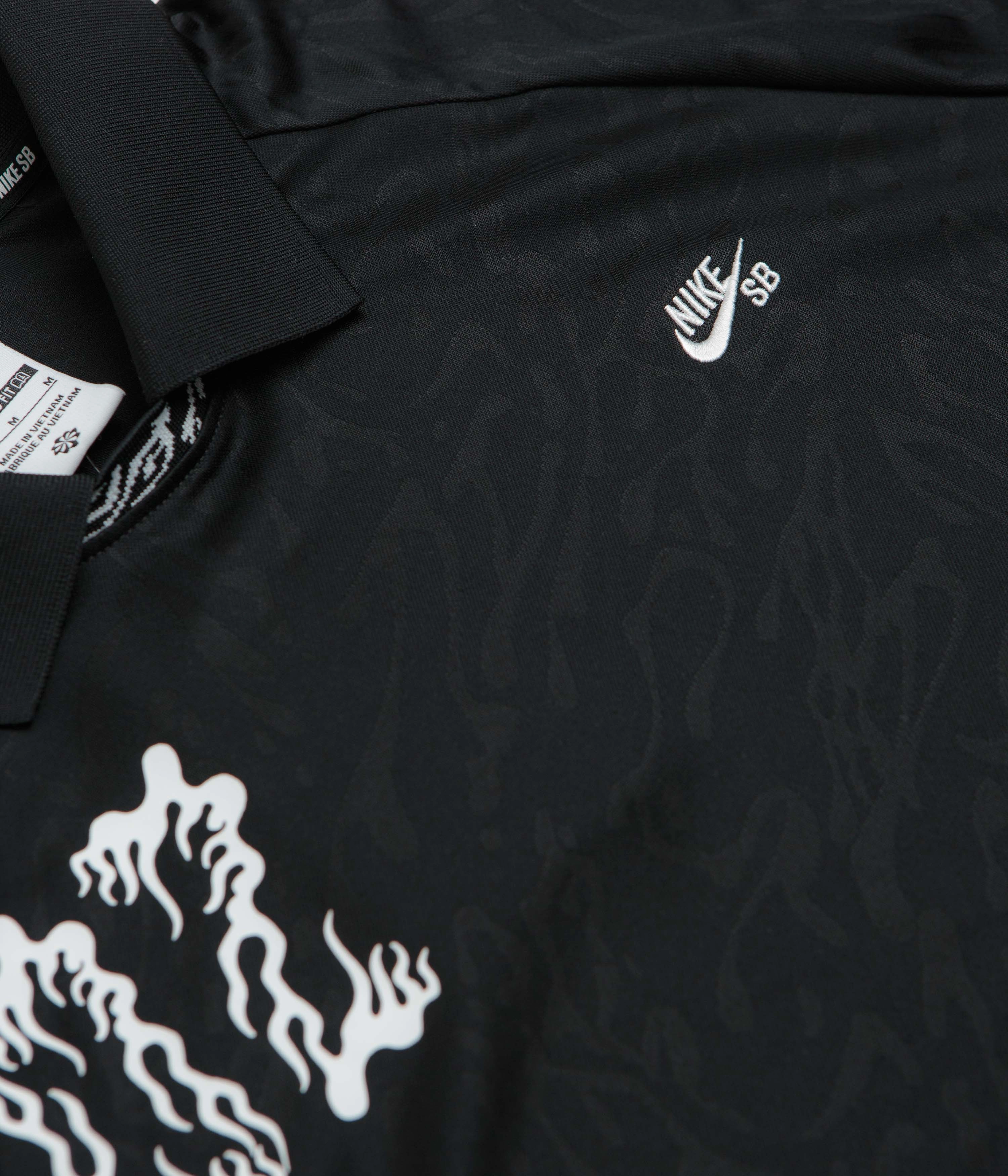 Nike SB Jacquard Jersey - Black / Black / White Tassel accents