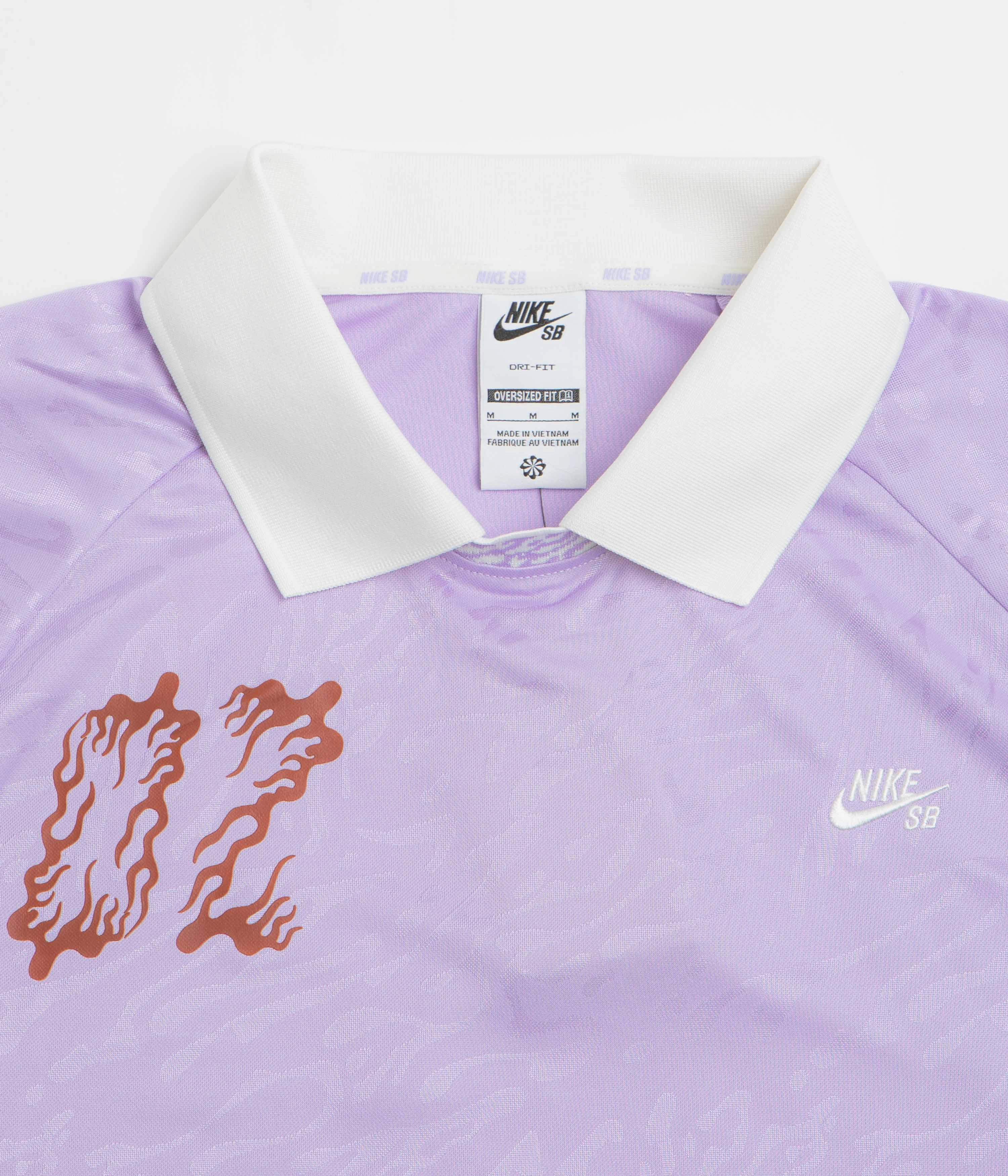 Nike SB Jacquard Jersey - Hydrangeas / Sail / White Popular Asymmetrical hem