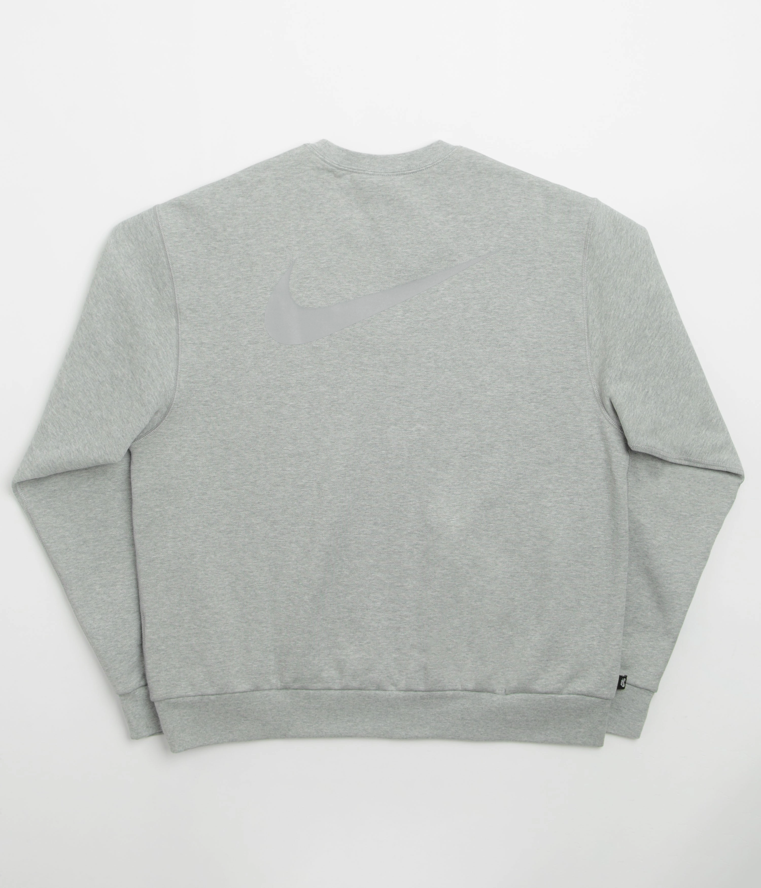 Satin Lining Nike SB Koston Crewneck Sweatshirt - Dark Grey Heather